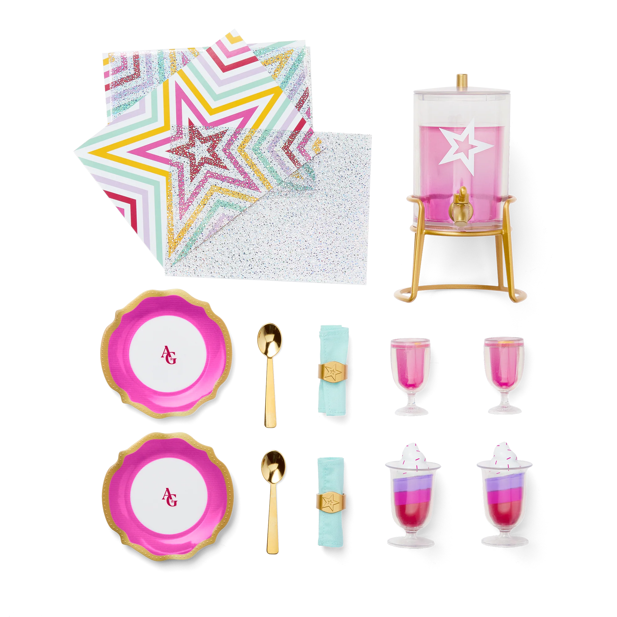 Kitchen Table for Two Set for 18-inch Dolls