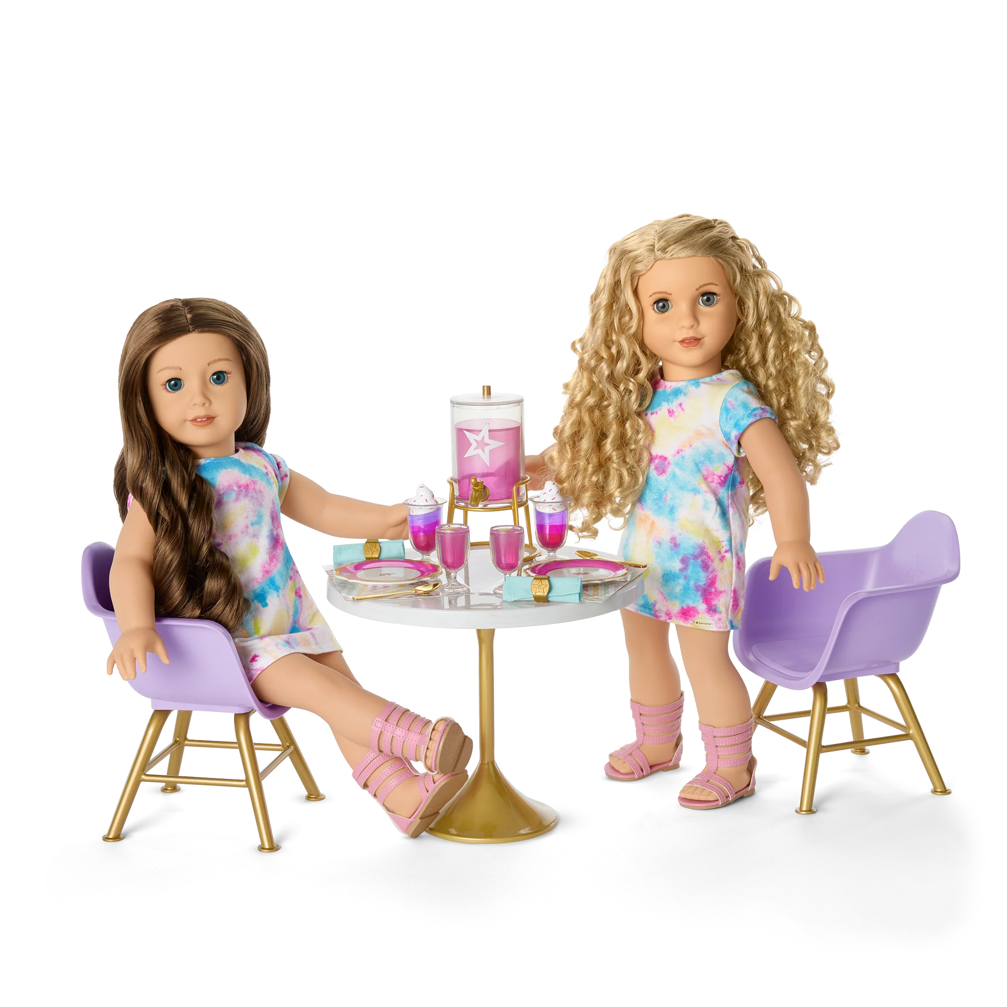 Kitchen Table for Two Set for 18-inch Dolls