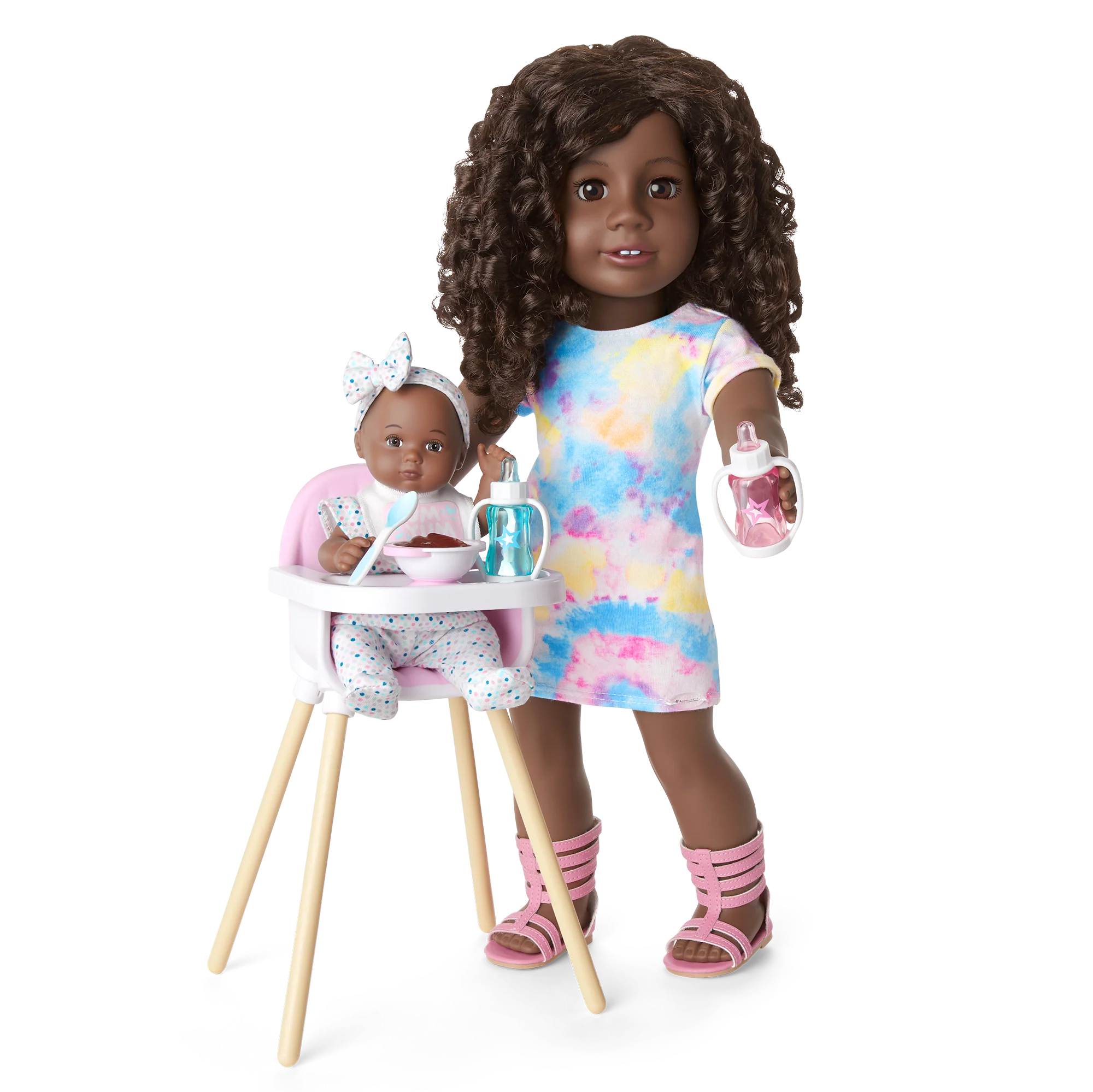Little Bitty Baby™ Layette & High Chair Set for 7.75-inch Dolls