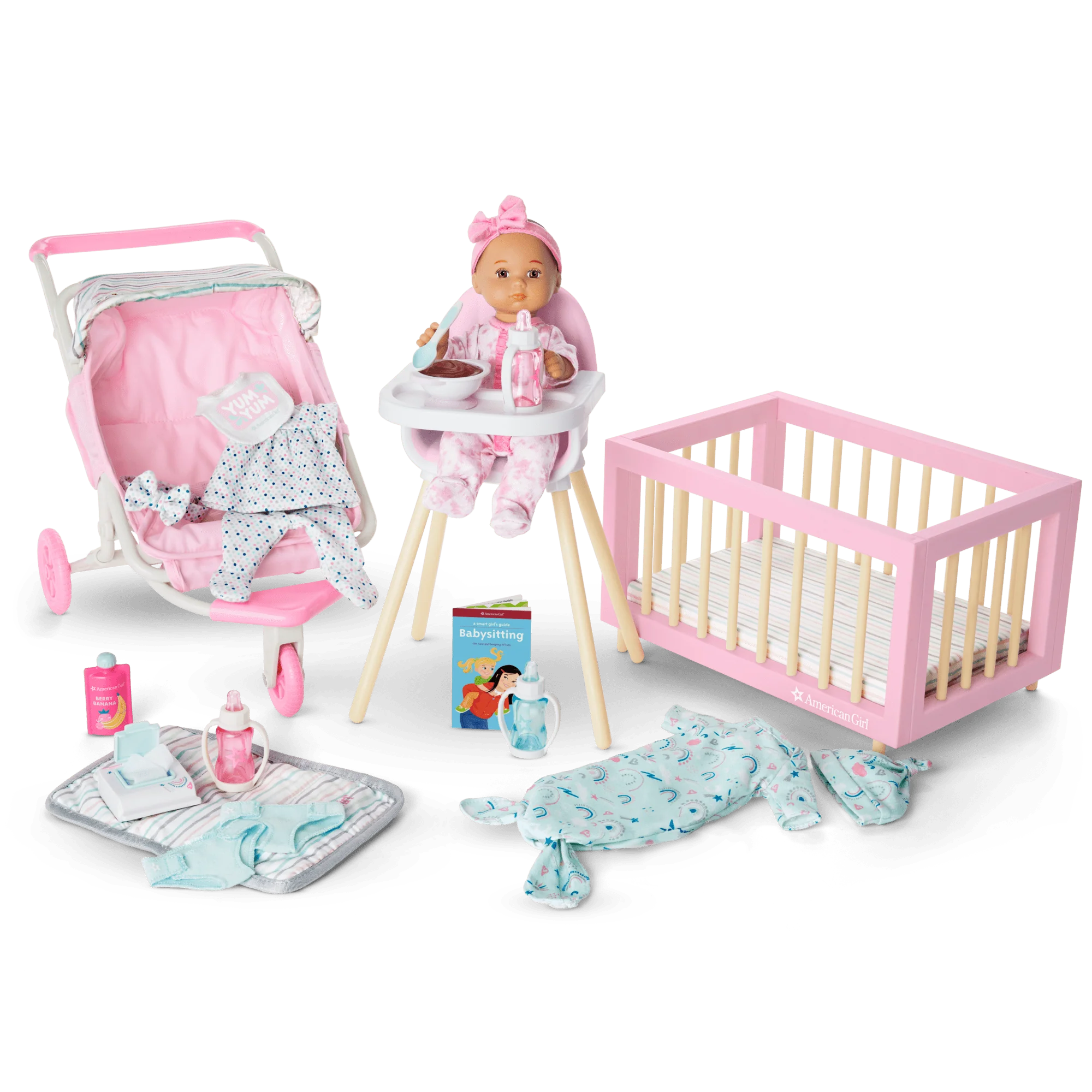 Little Bitty Baby™ Layette & High Chair Set for 7.75-inch Dolls 8 Little Bitty Baby™ Layette & High Chair Set for 7.75-inch Dolls