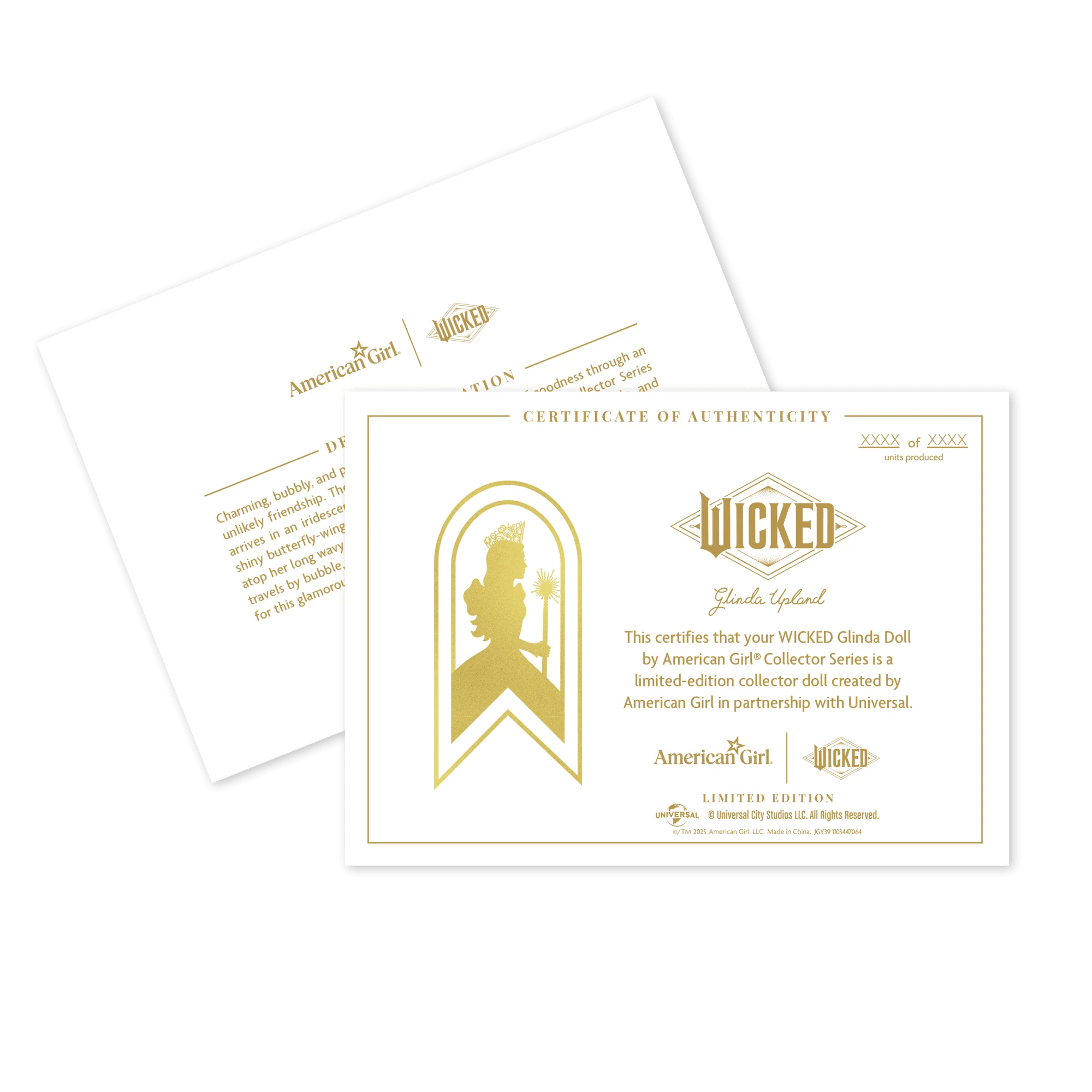 WICKED Glinda Doll by American Girl® Collector Series