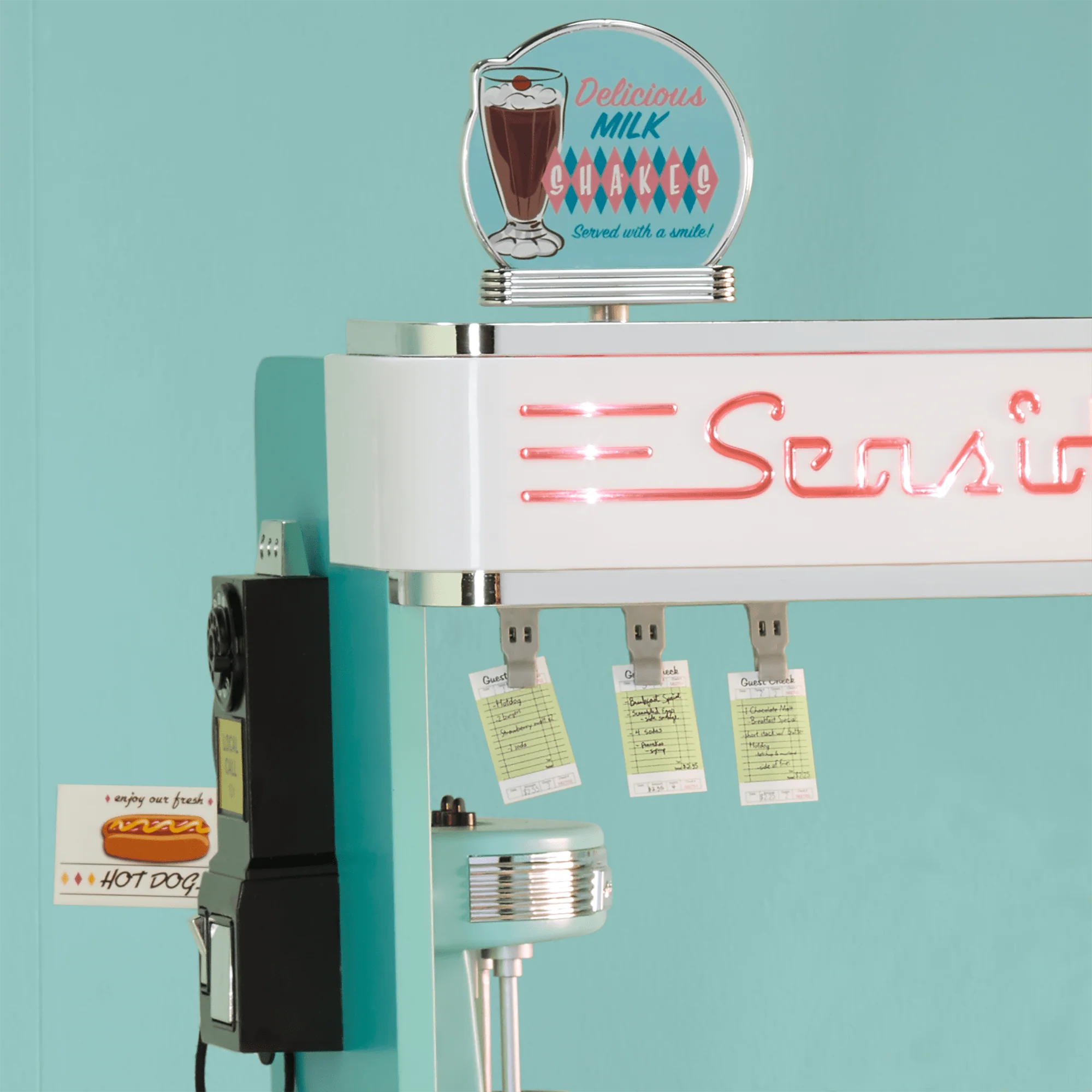 Maryellen’s™ Seaside Diner Bakery Case for 18-inch Dolls (Historical Characters)