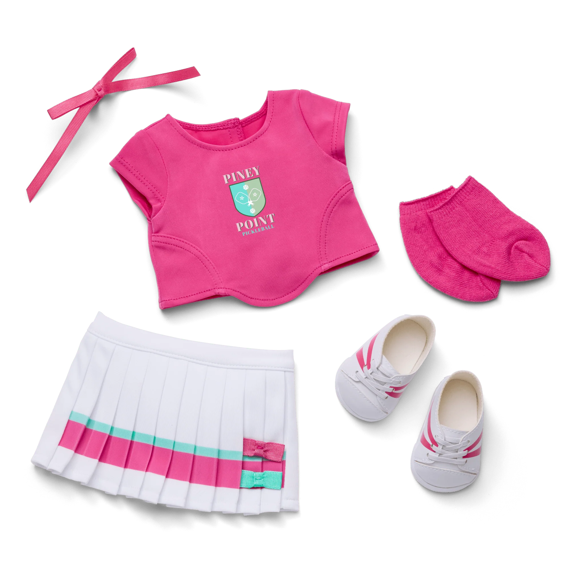 Raquel's™ Piney Point Pickleball Outfit for 18-inch Dolls (Girl of the Year™ 2026) 29 Raquel's™ Piney Point Pickleball Outfit for 18-inch Dolls (Girl of the Year™ 2026)