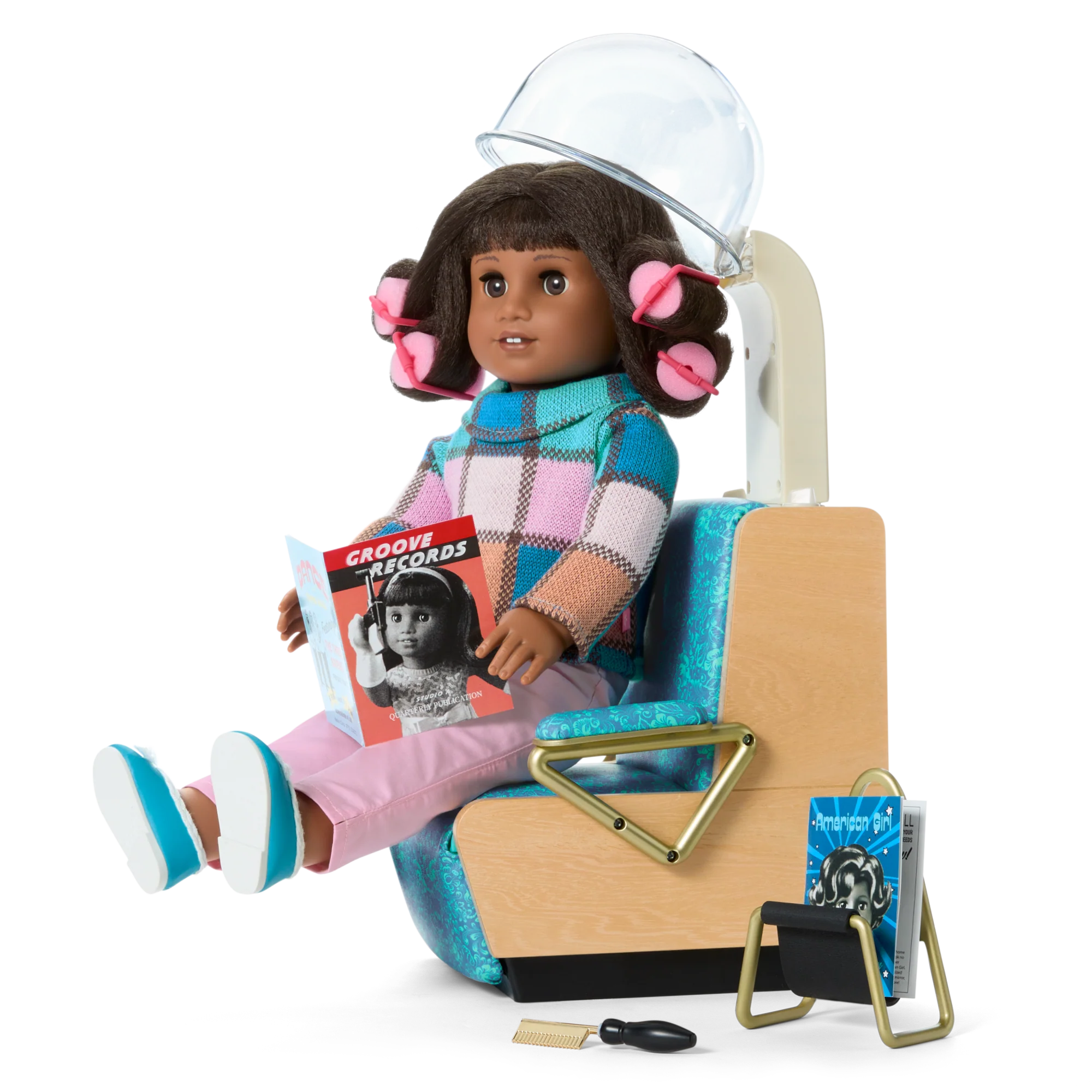 Melody’s™ Salon Chair & Accessories for 18-inch Dolls (Historical Characters) 3 Melody’s™ Salon Chair & Accessories for 18-inch Dolls (Historical Characters)