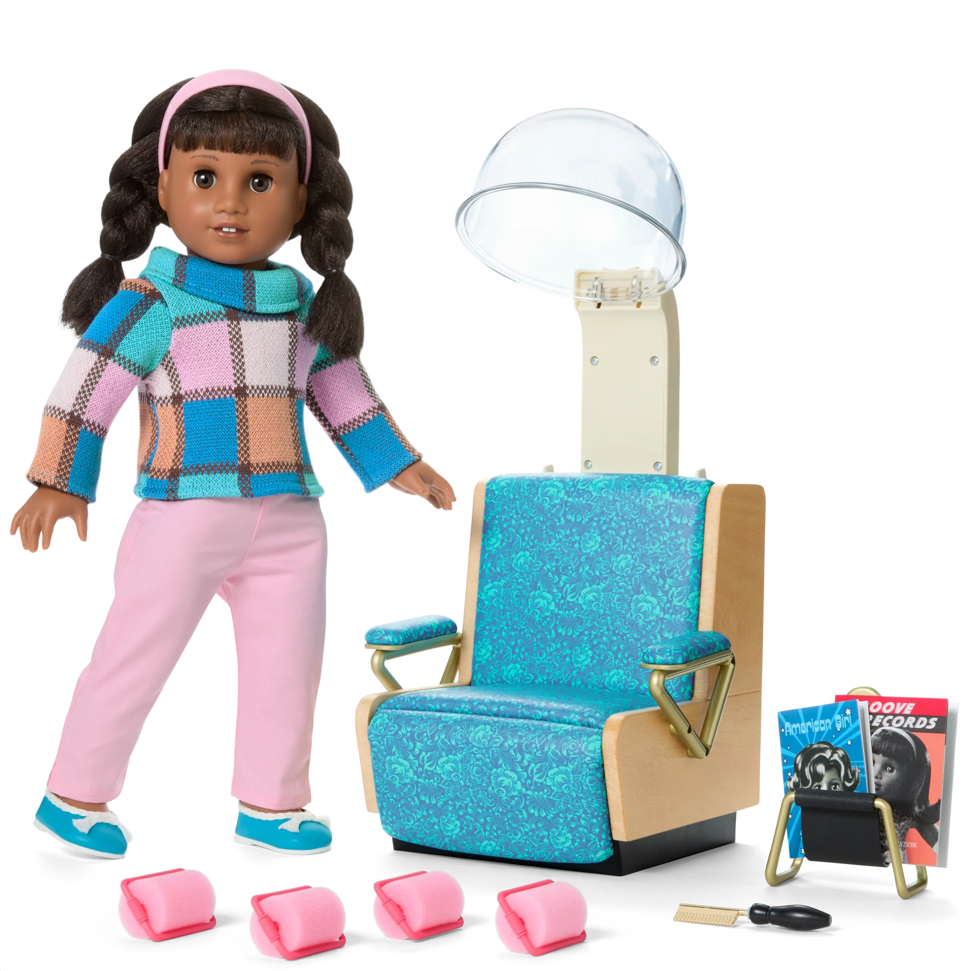 Melody’s™ Salon Chair & Accessories for 18-inch Dolls (Historical Characters) 9 Melody’s™ Salon Chair & Accessories for 18-inch Dolls (Historical Characters)