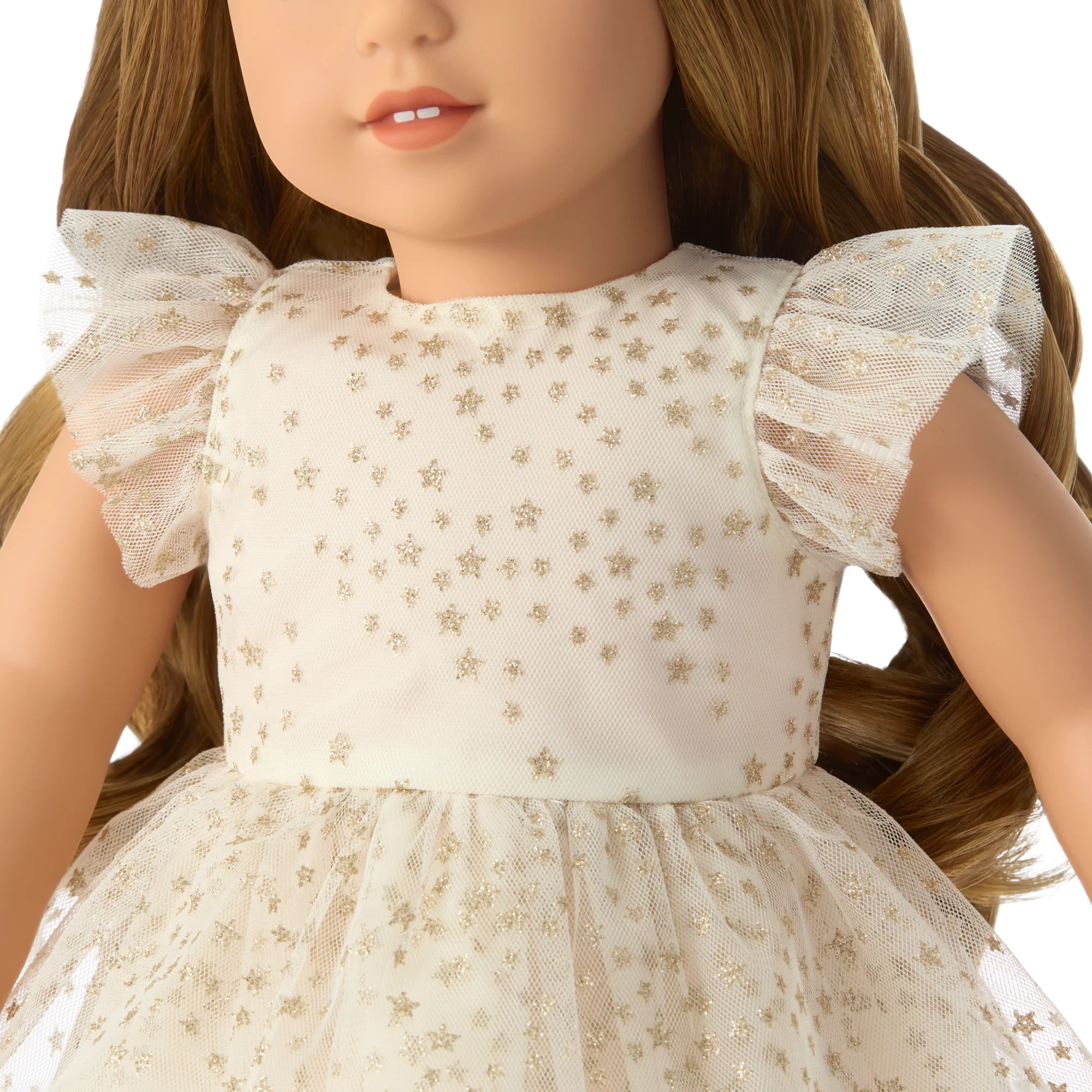 American Girl® x Janie and Jack Sparkly Cream Celebration Dress for 18-inch Dolls