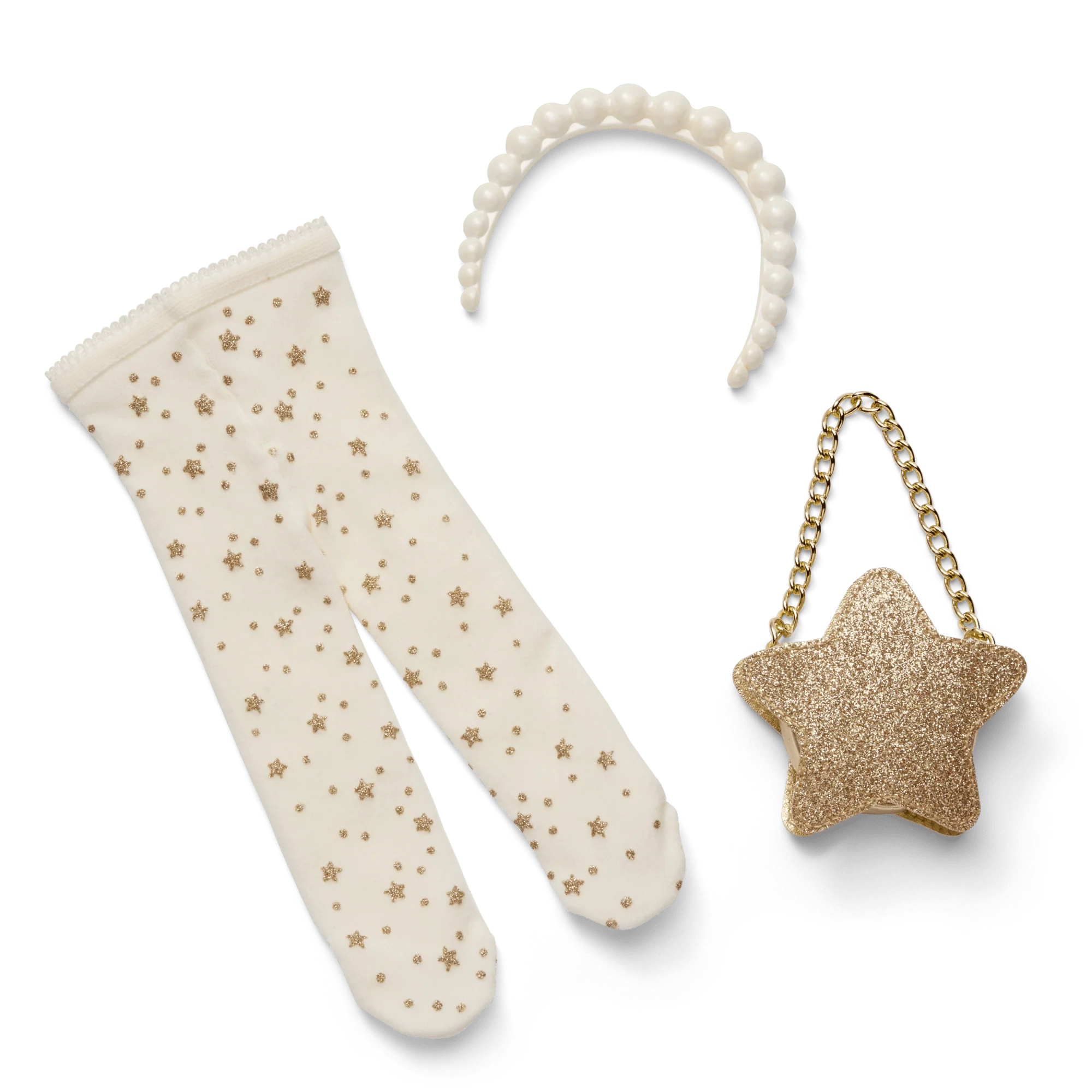 American Girl® x Janie and Jack Sparkly Cream Celebration Accessories for 18-inch Dolls 11 American Girl® x Janie and Jack Sparkly Cream Celebration Accessories for 18-inch Dolls