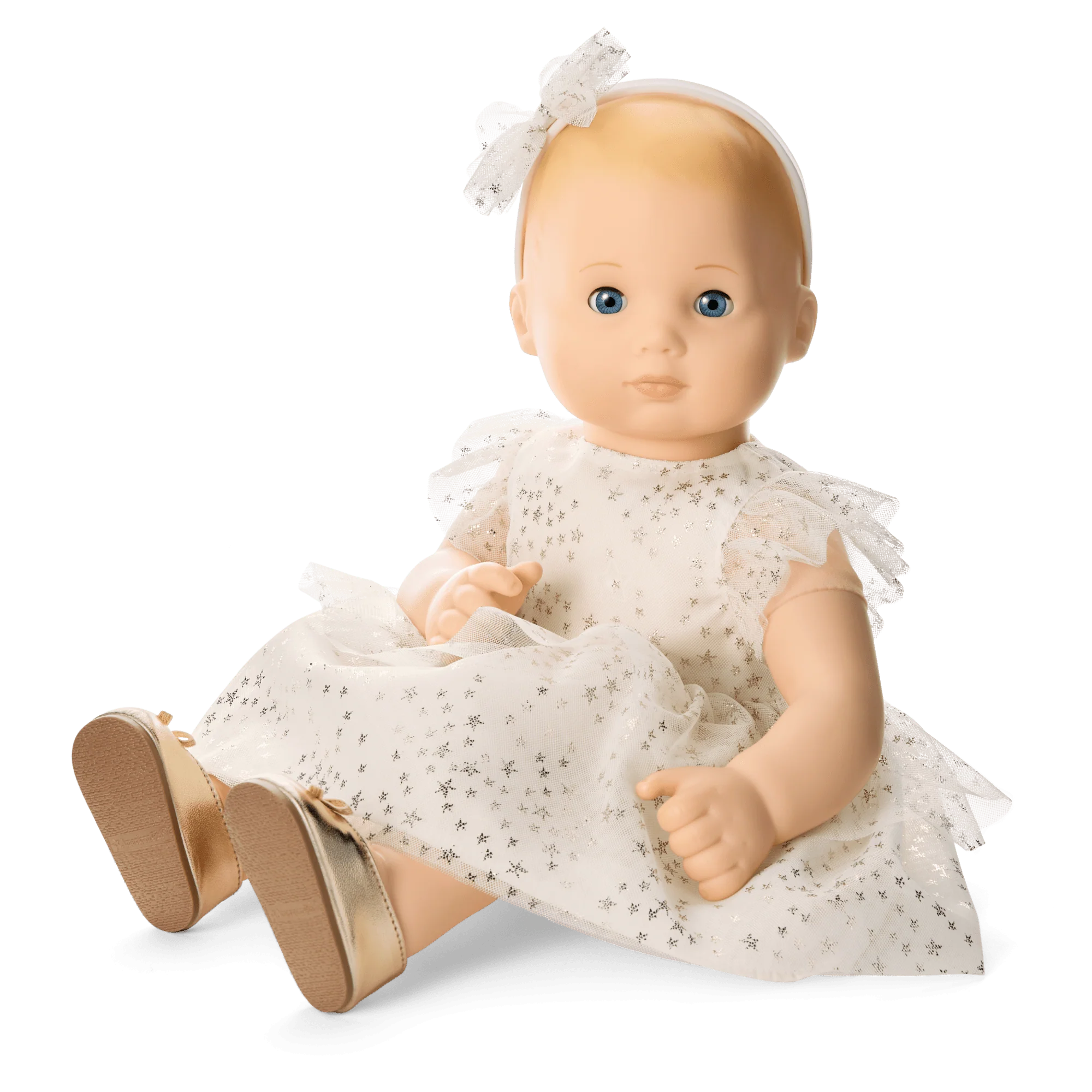 American Girl® x Janie and Jack Sparkly Cream Celebration Dress for Little Girls & Bitty Baby® Dolls