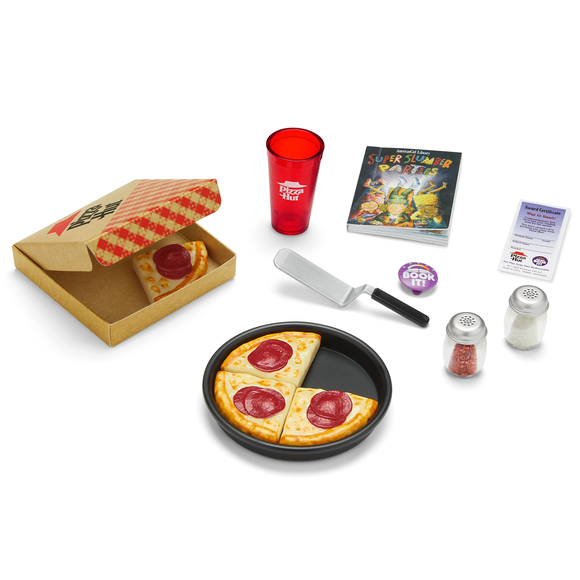 Pizza Hut® BOOK IT!™ Set for 18-inch Dolls (Historical Characters)