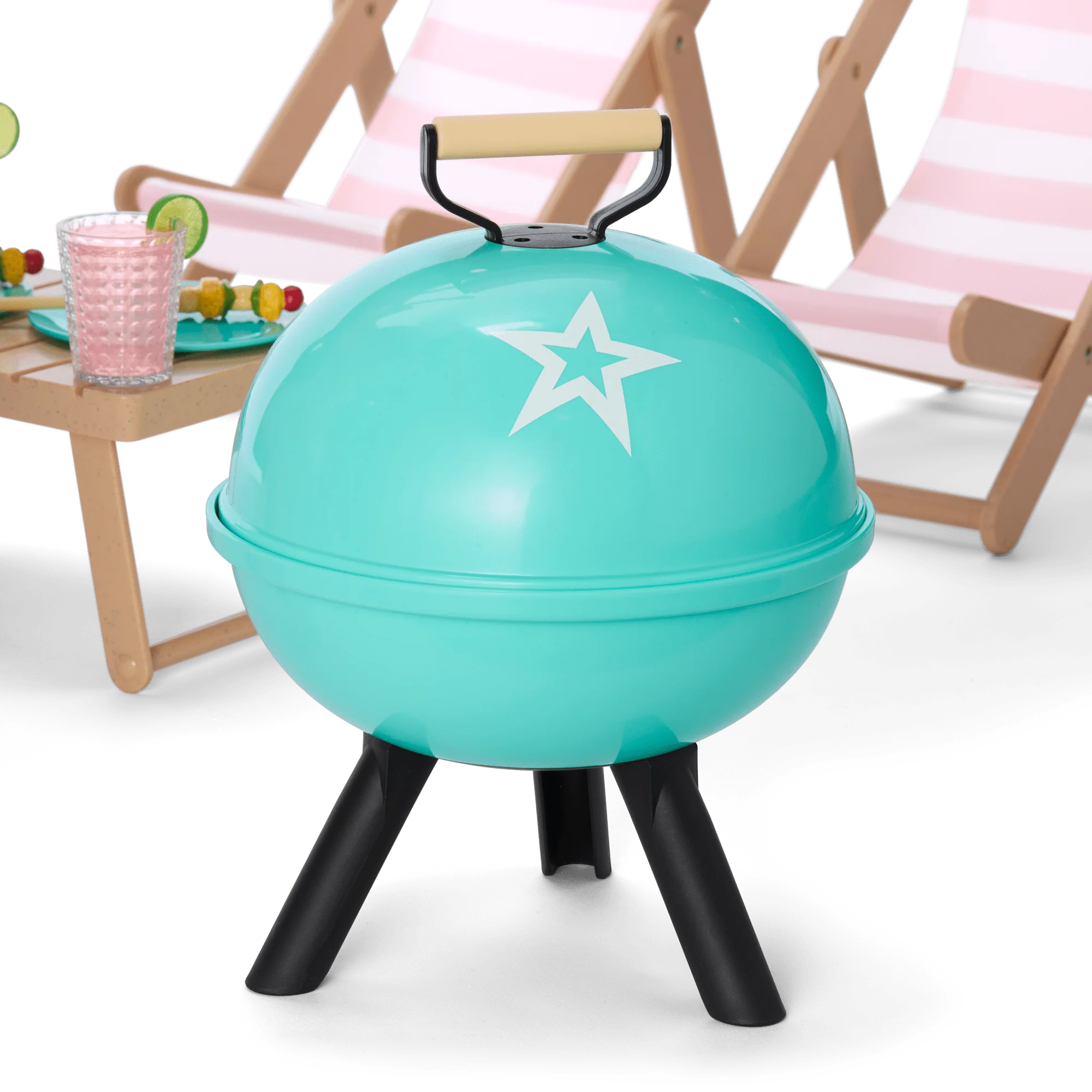 Raquel's™ Beach Chairs & Barbecue Set for 18-inch Dolls (Girl of the Year™ 2026) 6 Raquel's™ Beach Chairs & Barbecue Set for 18-inch Dolls (Girl of the Year™ 2026)