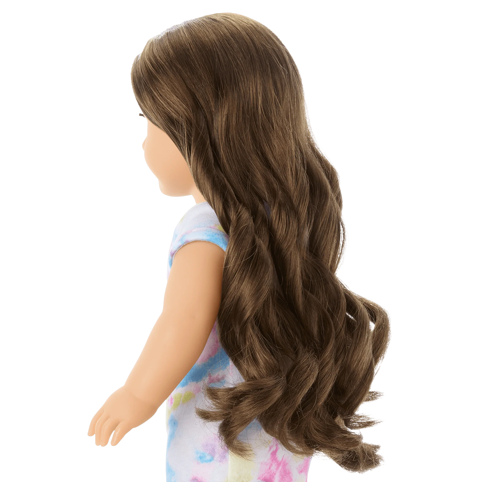 Truly Me™ 18-inch Doll #126 with long wavy brown hair