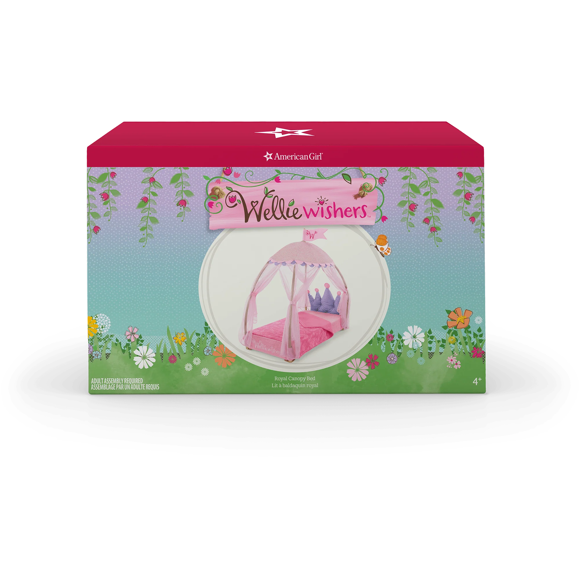 Royal Canopy Bed for WellieWishers™ Dolls