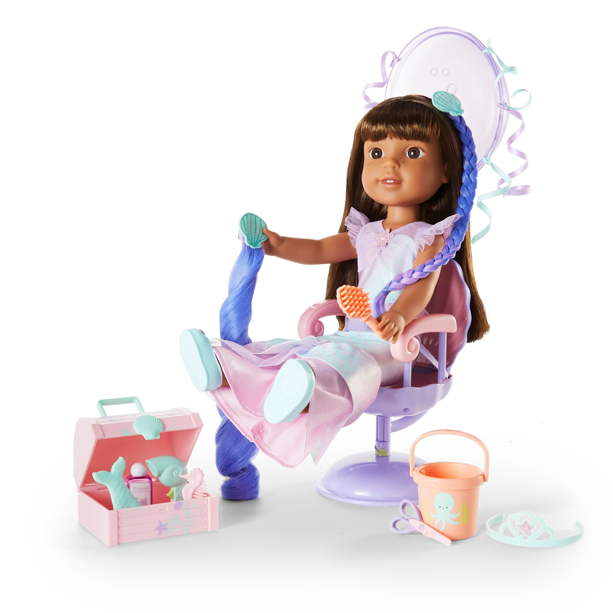 Seashell Salon Set for WellieWishers™ Dolls 6 Seashell Salon Set for WellieWishers™ Dolls