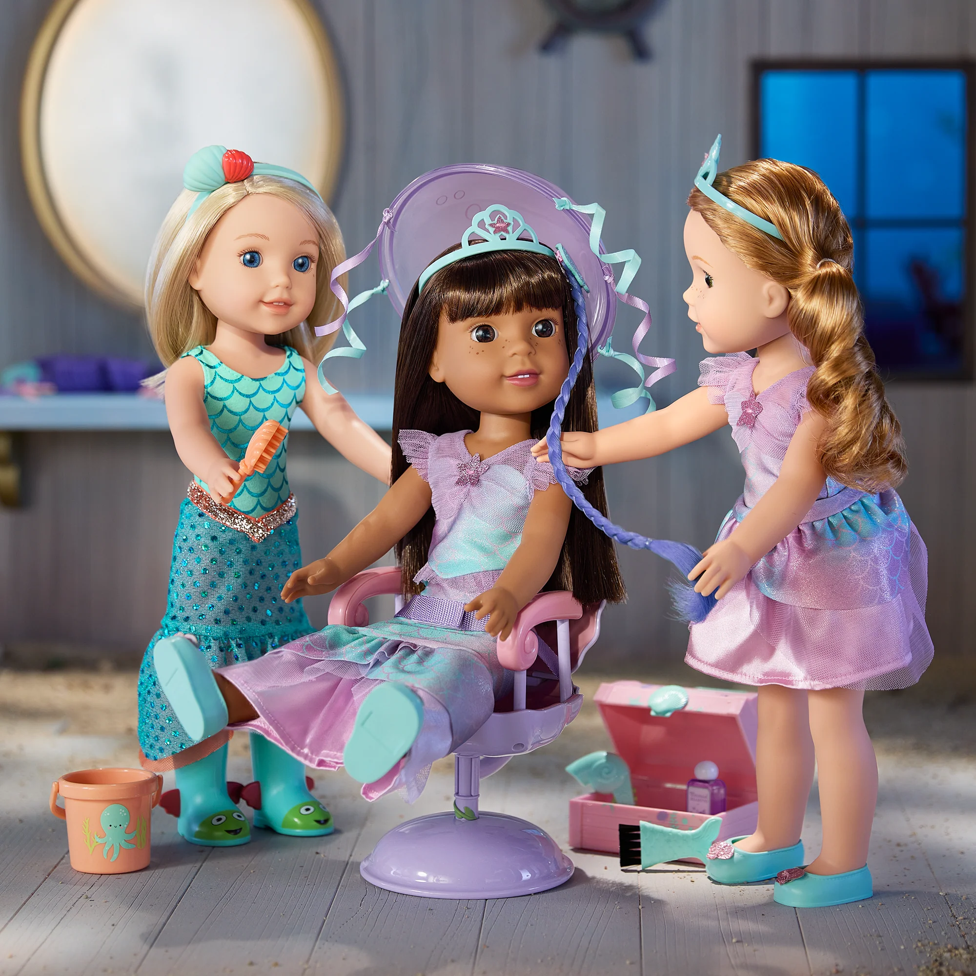 Seashell Salon Set for WellieWishers™ Dolls 7 Seashell Salon Set for WellieWishers™ Dolls