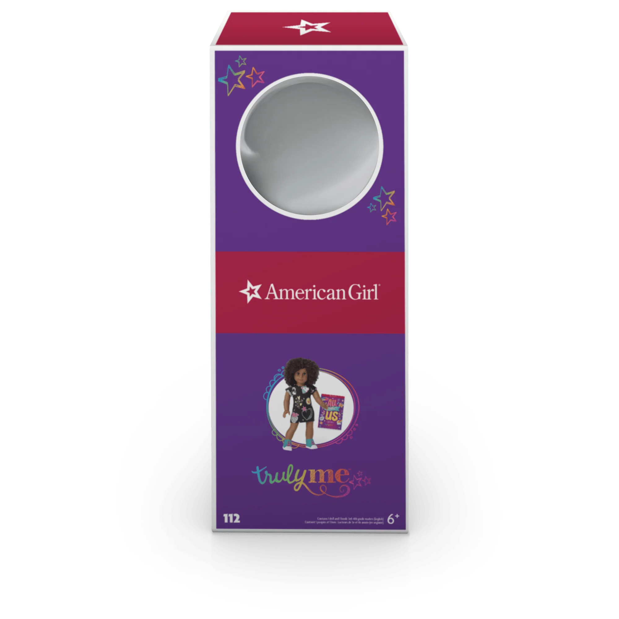 Truly Me™ 18-inch Doll #112 with short curly dark-brown hair