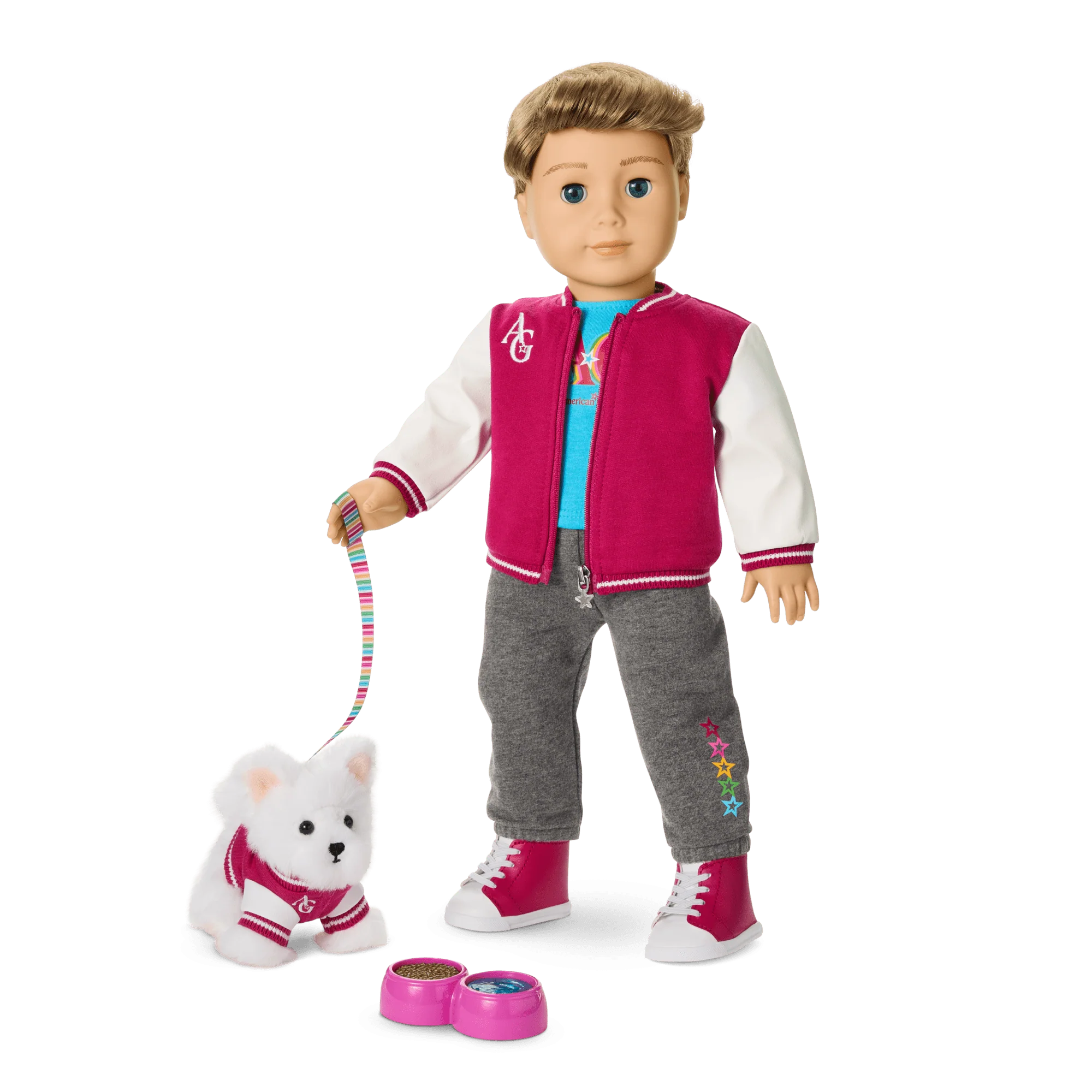 Truly Me™ 18-inch Doll #104, Puppy & Accessories AG™ Star Squad Bundle