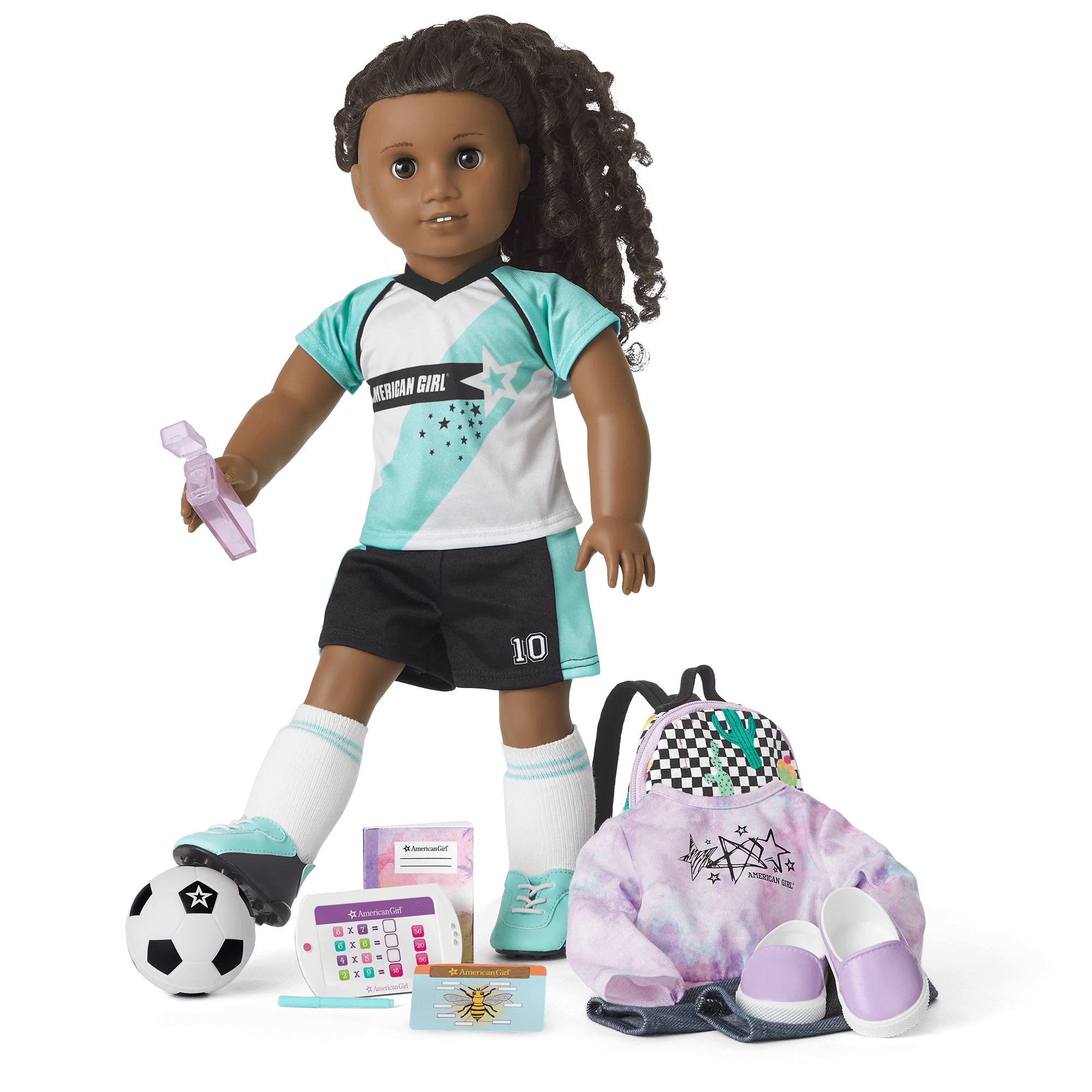 American Girl® Truly Me™ Doll #67 and School Day to Soccer Play Set