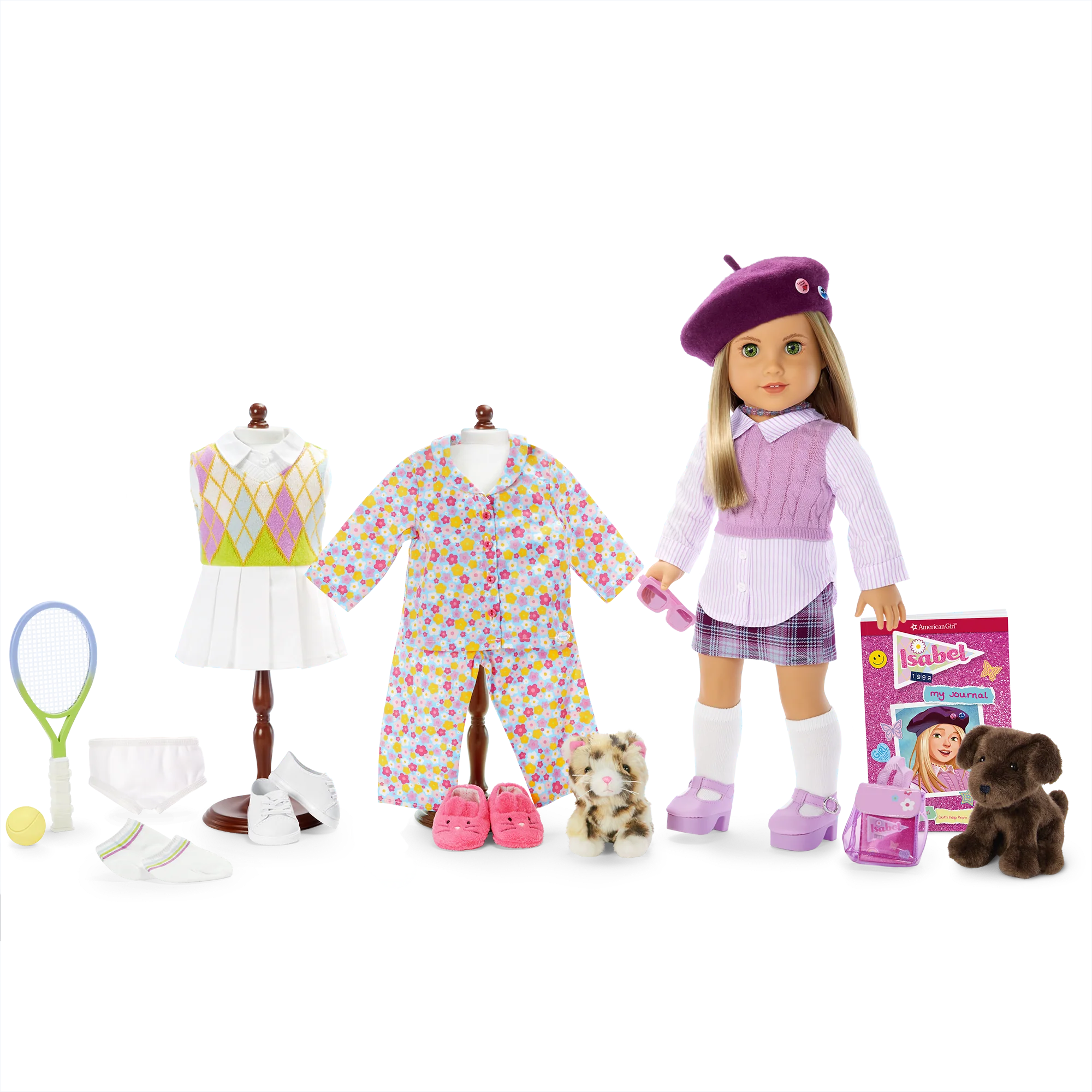 ’90s Twins Isabel’s™ Tennis Gift Set (Historical Characters)
