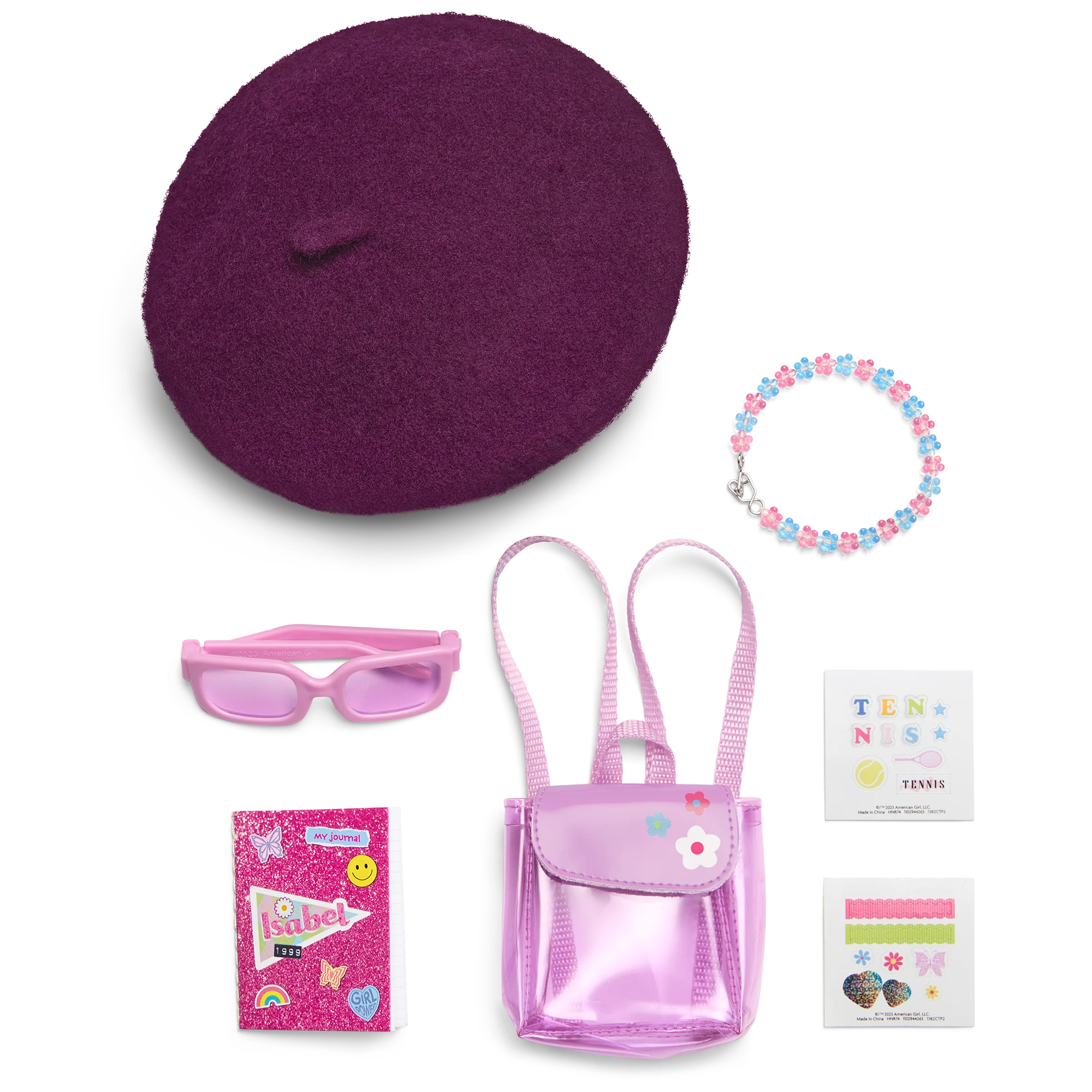 ’90s Twins Isabel’s™ Tennis Gift Set (Historical Characters)