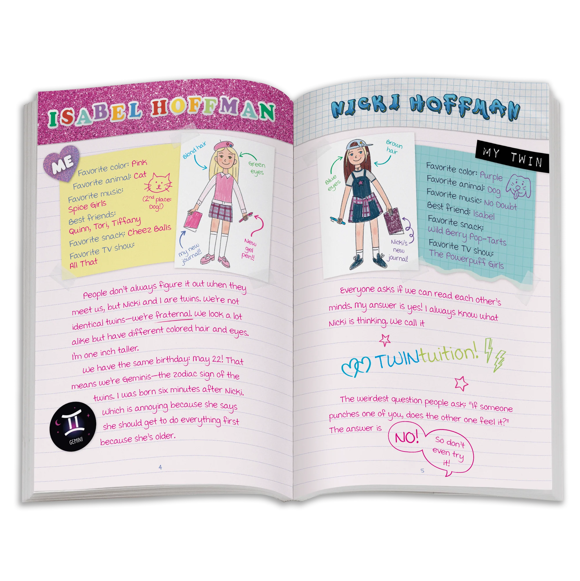 ’90s Twins Isabel’s™ Tennis Gift Set (Historical Characters)