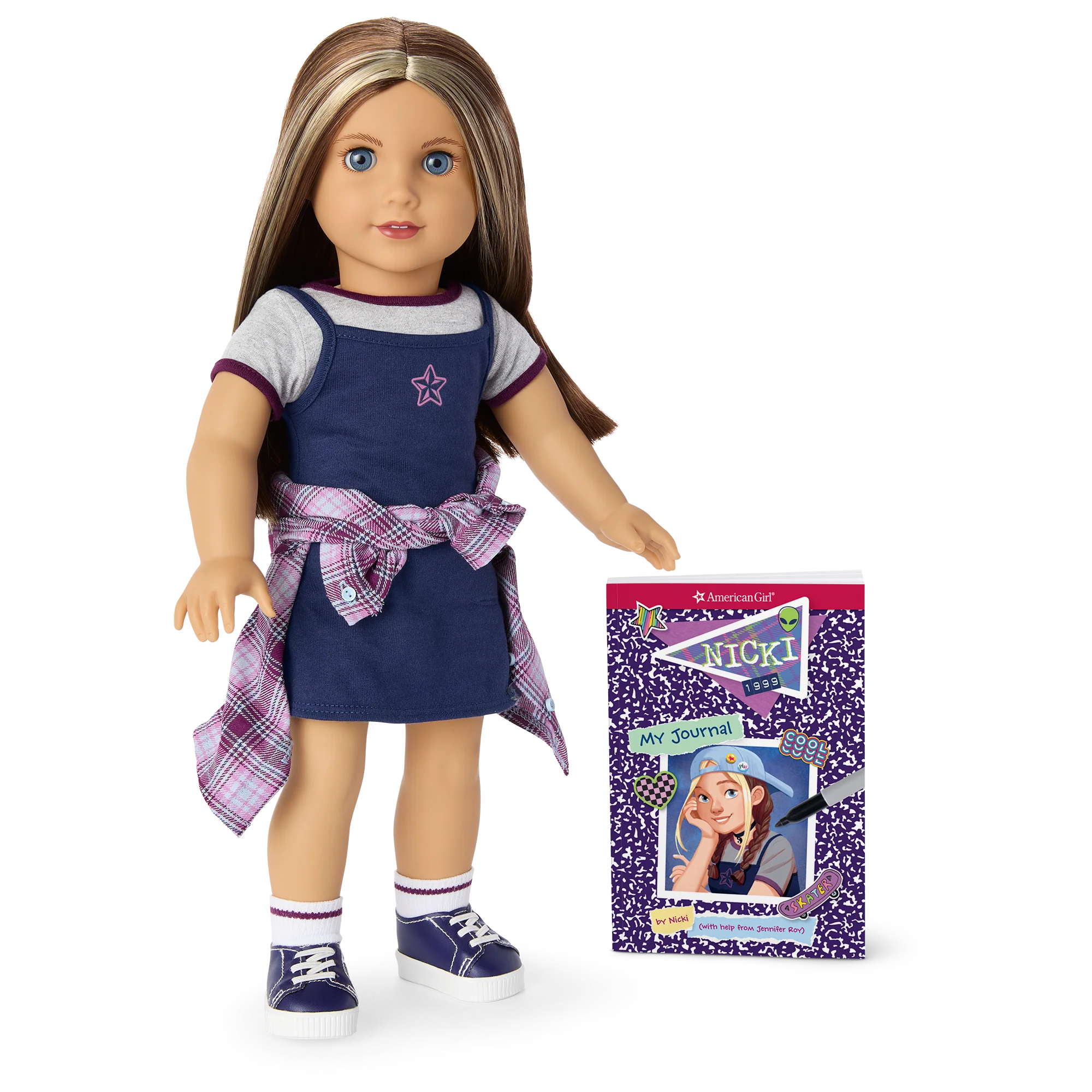 ’90s Twins Nicki’s™ Skateboarding Gift Set (Historical Characters)
