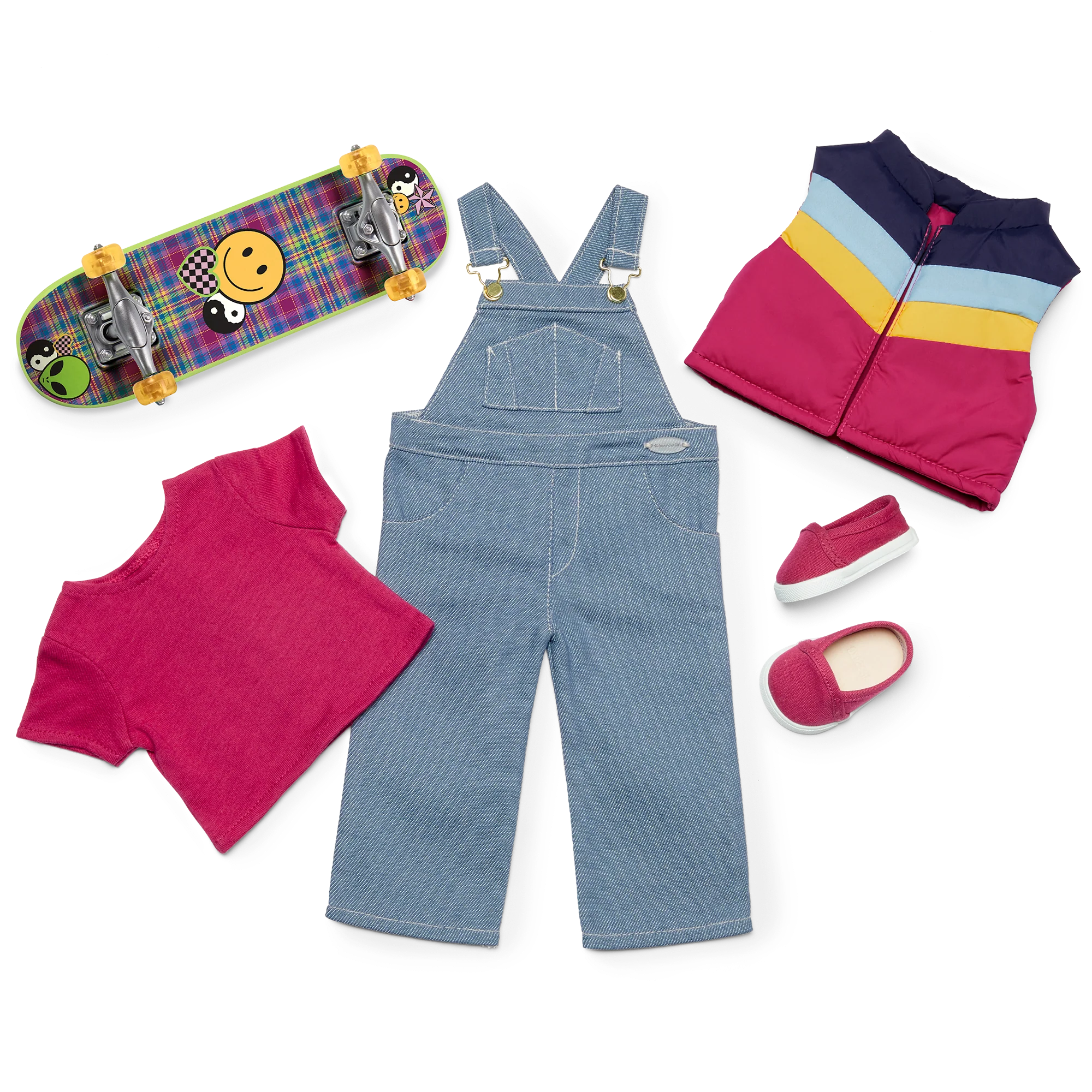 ’90s Twins Nicki’s™ Skateboarding Gift Set (Historical Characters)