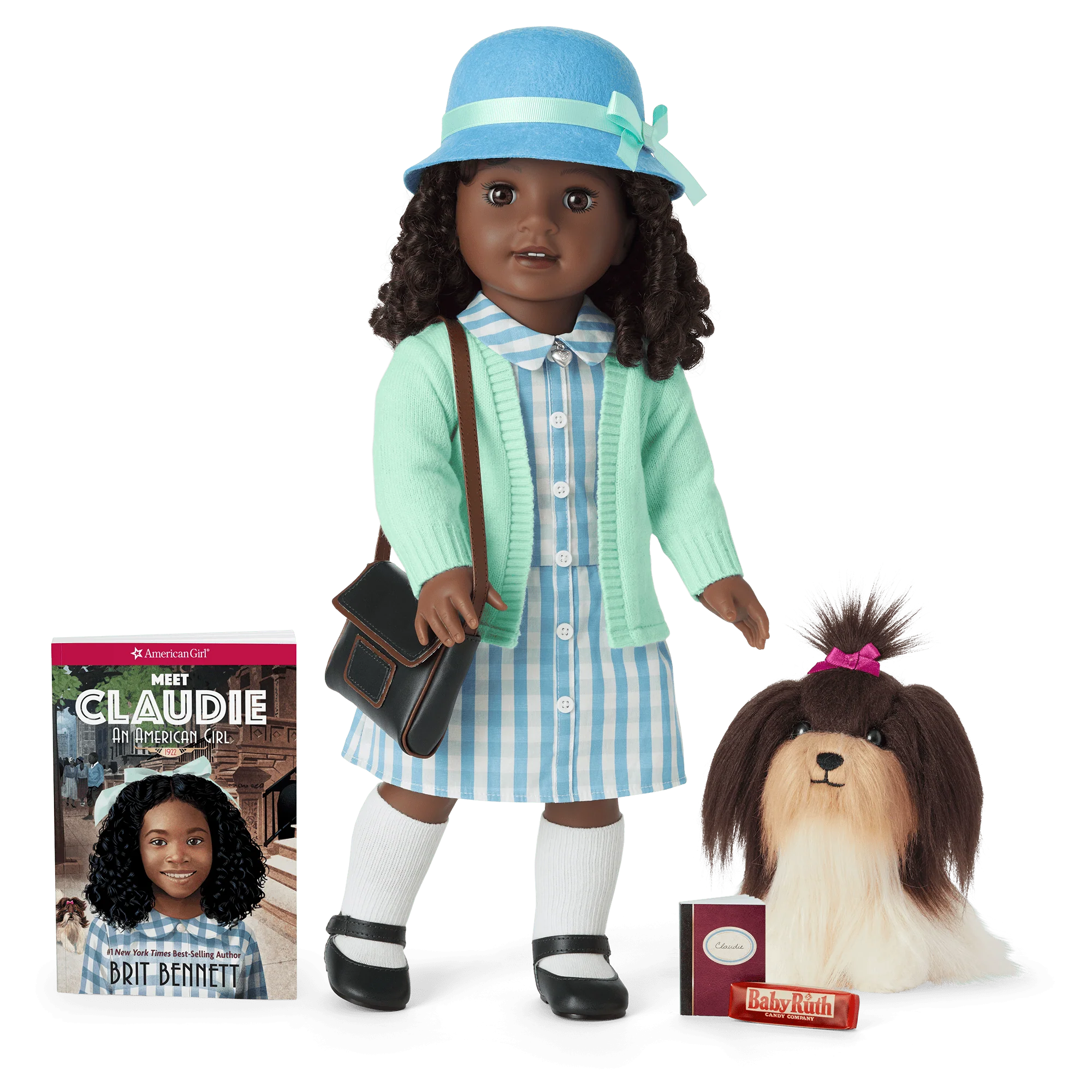 Claudie Wells™ 18-inch Doll, Book, Accessories & Dog (Historical Characters)