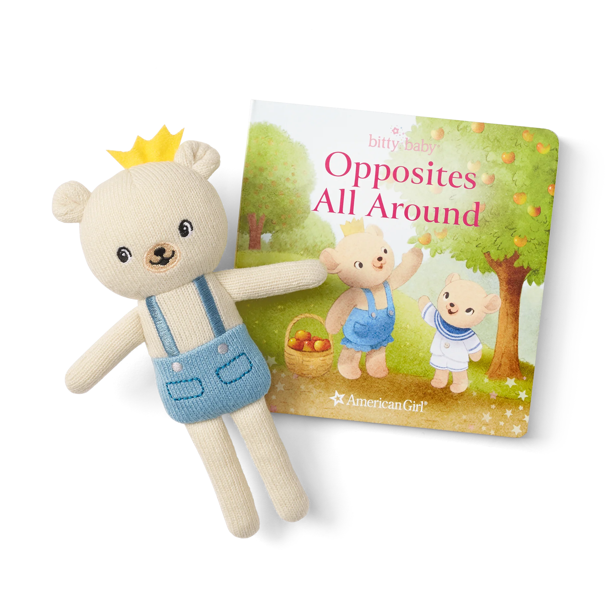 Bitty Baby® Doll #2 in Soft Blue + Bear Friend & Board Book 3 Bitty Baby® Doll #2 in Soft Blue + Bear Friend & Board Book