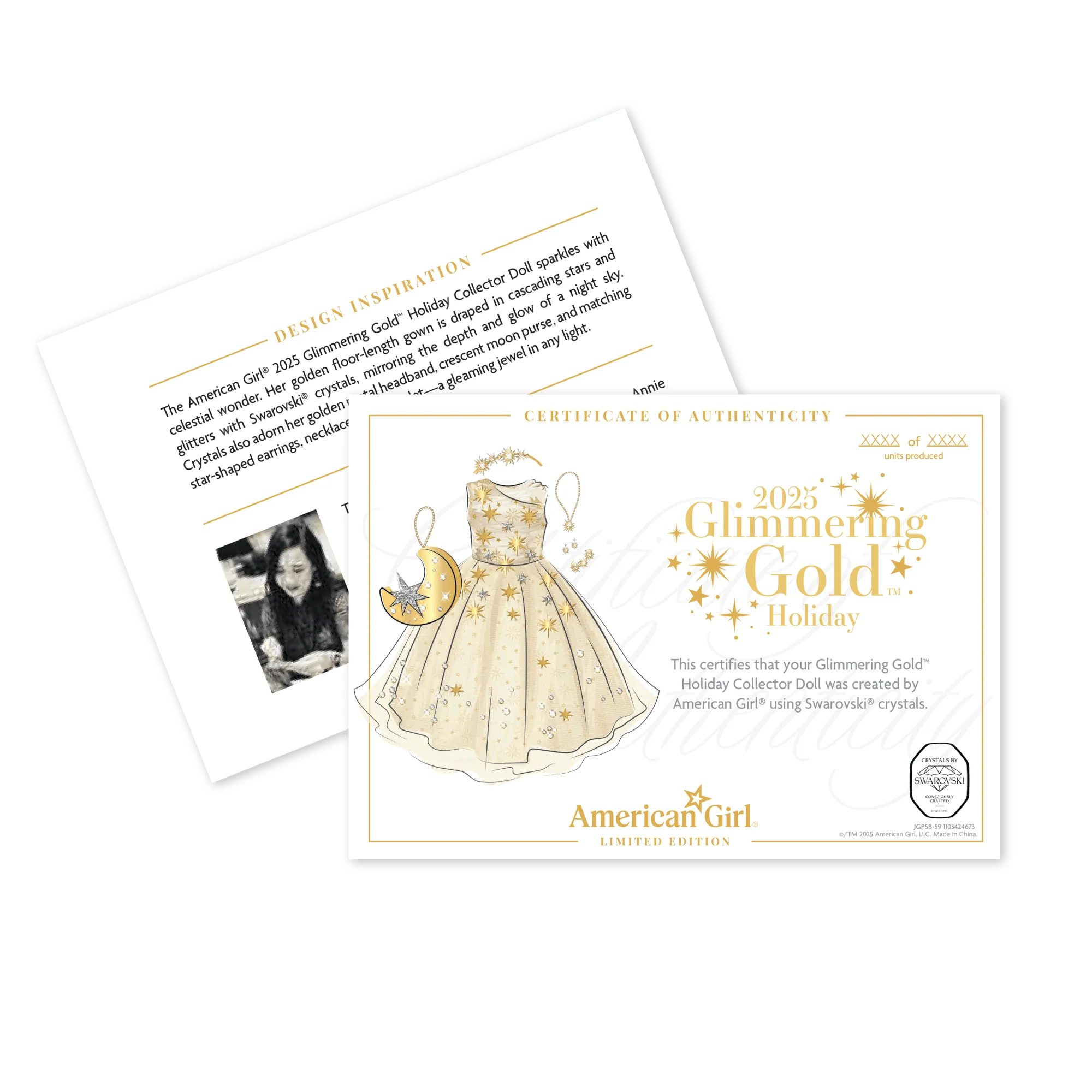 American Girl® 2025 Glimmering Gold™ Holiday Collector Doll 14 American Girl® 2025 Glimmering Gold™ Holiday Collector Doll