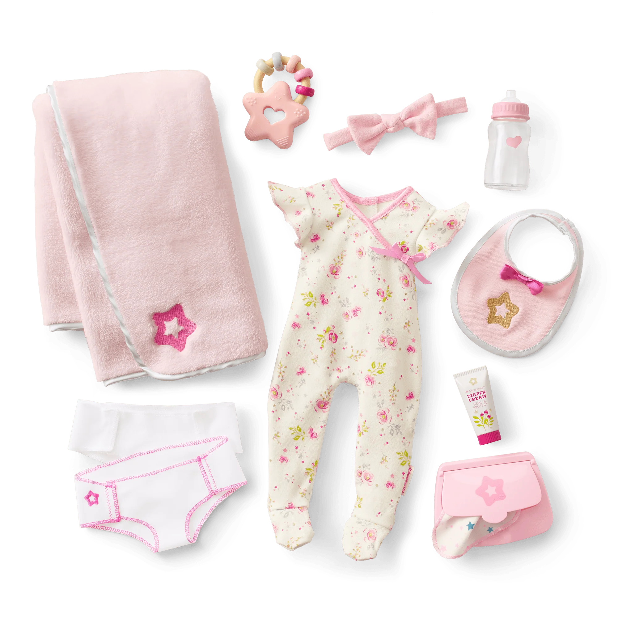 Bitty Baby® Doll #1 with black hair Care & Play Set 3 Bitty Baby® Doll #1 with black hair Care & Play Set