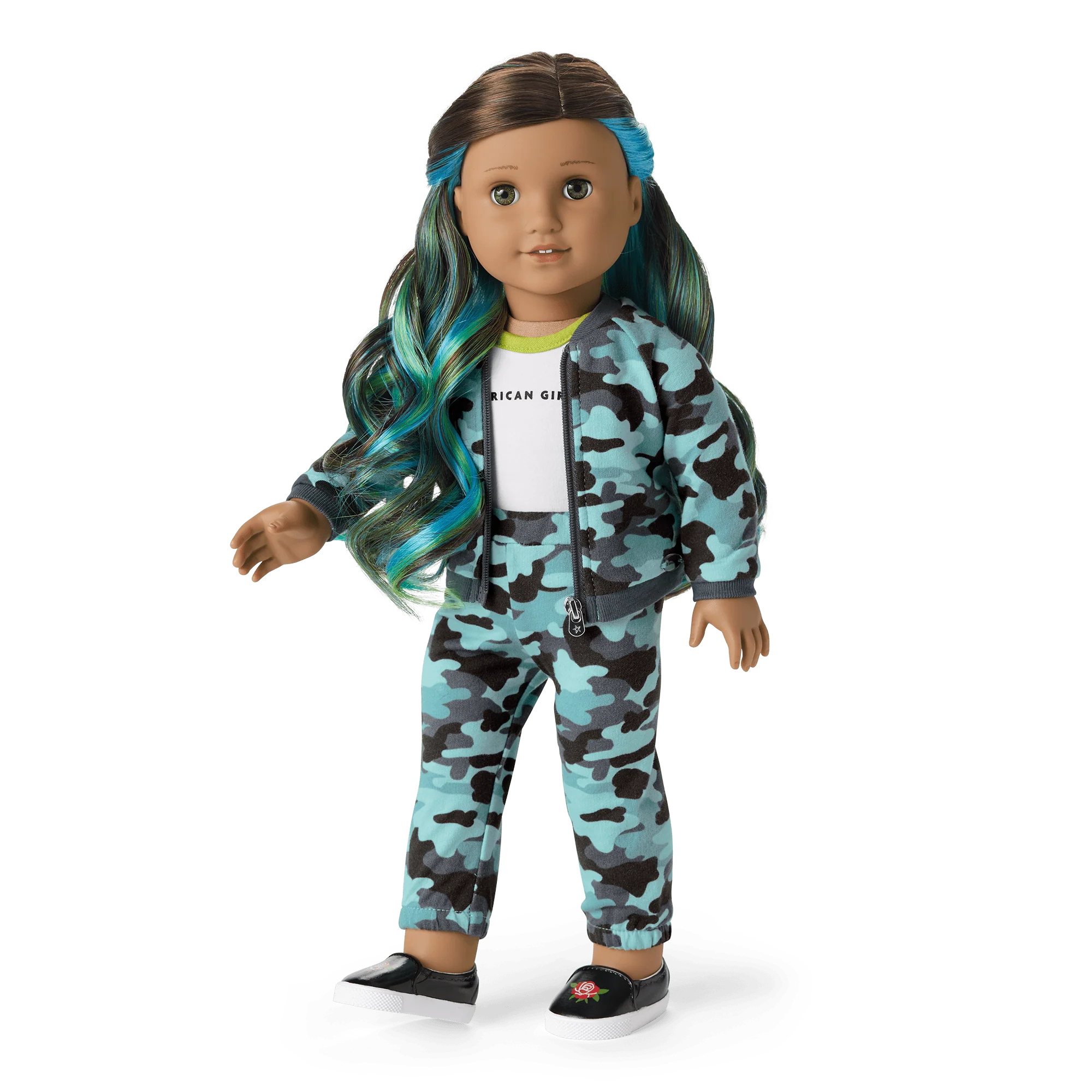 Truly Me™ Doll #89 in Cool Camo + Chic & Stylish Accessories