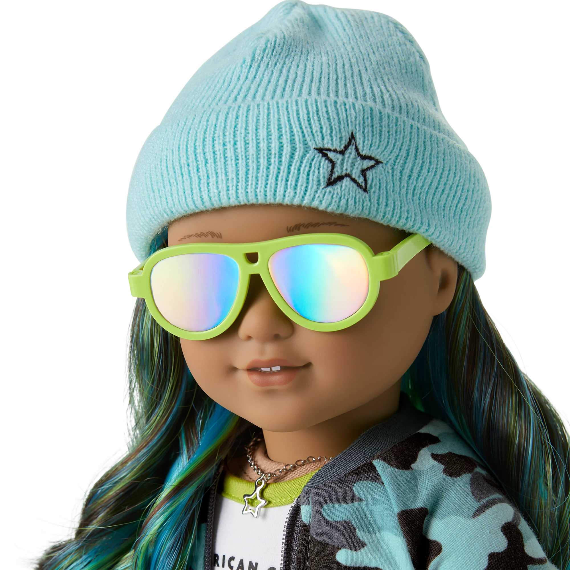 Truly Me™ Doll #89 in Cool Camo + Chic & Stylish Accessories