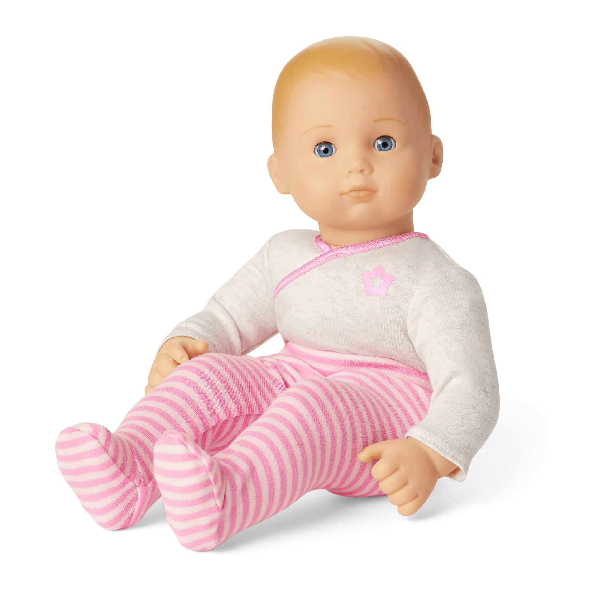Bitty Baby® Doll #3 with blonde hair in Pretty Pink
