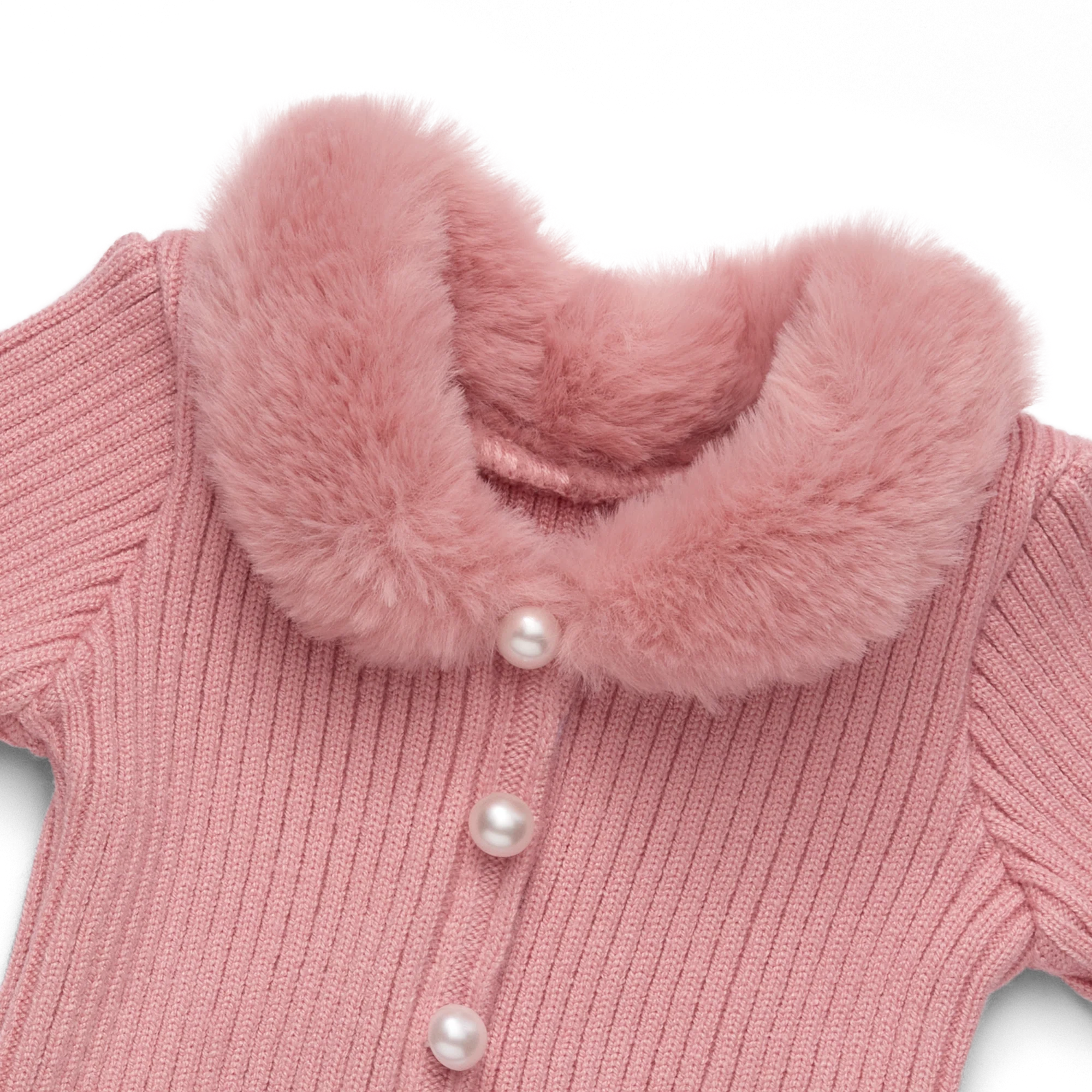 American Girl® x Janie and Jack Rosy Ribbed Cardigan for 18-inch Dolls 3 American Girl® x Janie and Jack Rosy Ribbed Cardigan for 18-inch Dolls