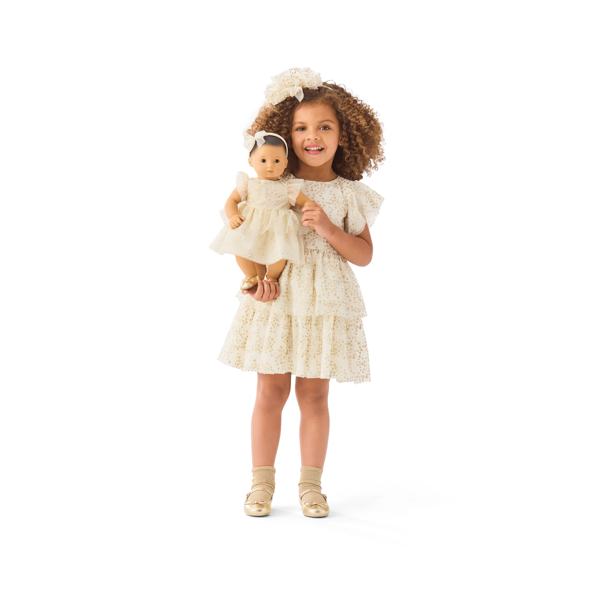 American Girl® x Janie and Jack Sparkly Cream Celebration Dress for Little Girls & Girls 4 American Girl® x Janie and Jack Sparkly Cream Celebration Dress for Little Girls & Girls