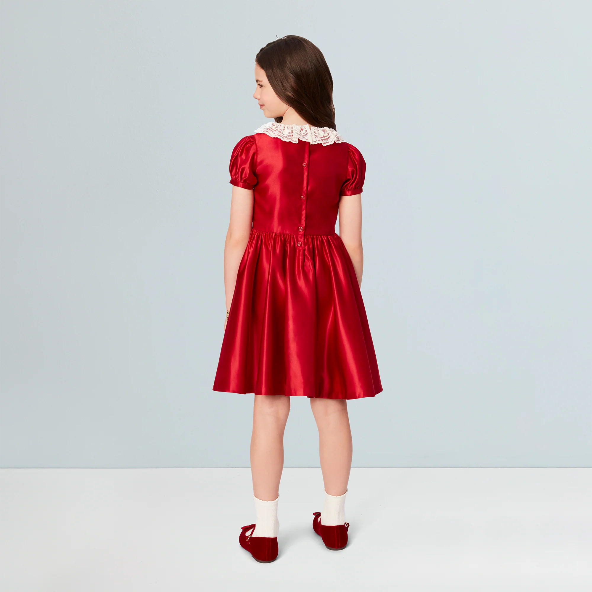 American Girl® x Janie and Jack Holly-Red Party Dress for Girls 3 American Girl® x Janie and Jack Holly-Red Party Dress for Girls