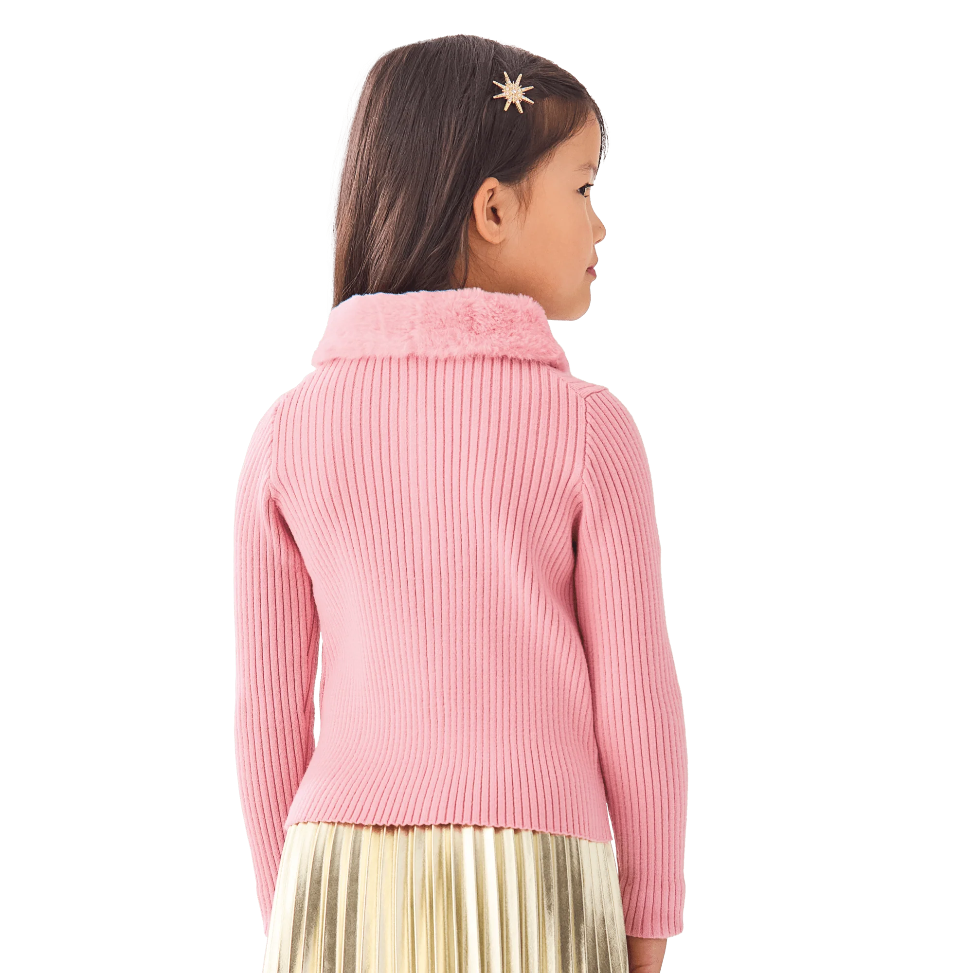 American Girl® x Janie and Jack Rosy Ribbed Cardigan for Girls 3 American Girl® x Janie and Jack Rosy Ribbed Cardigan for Girls