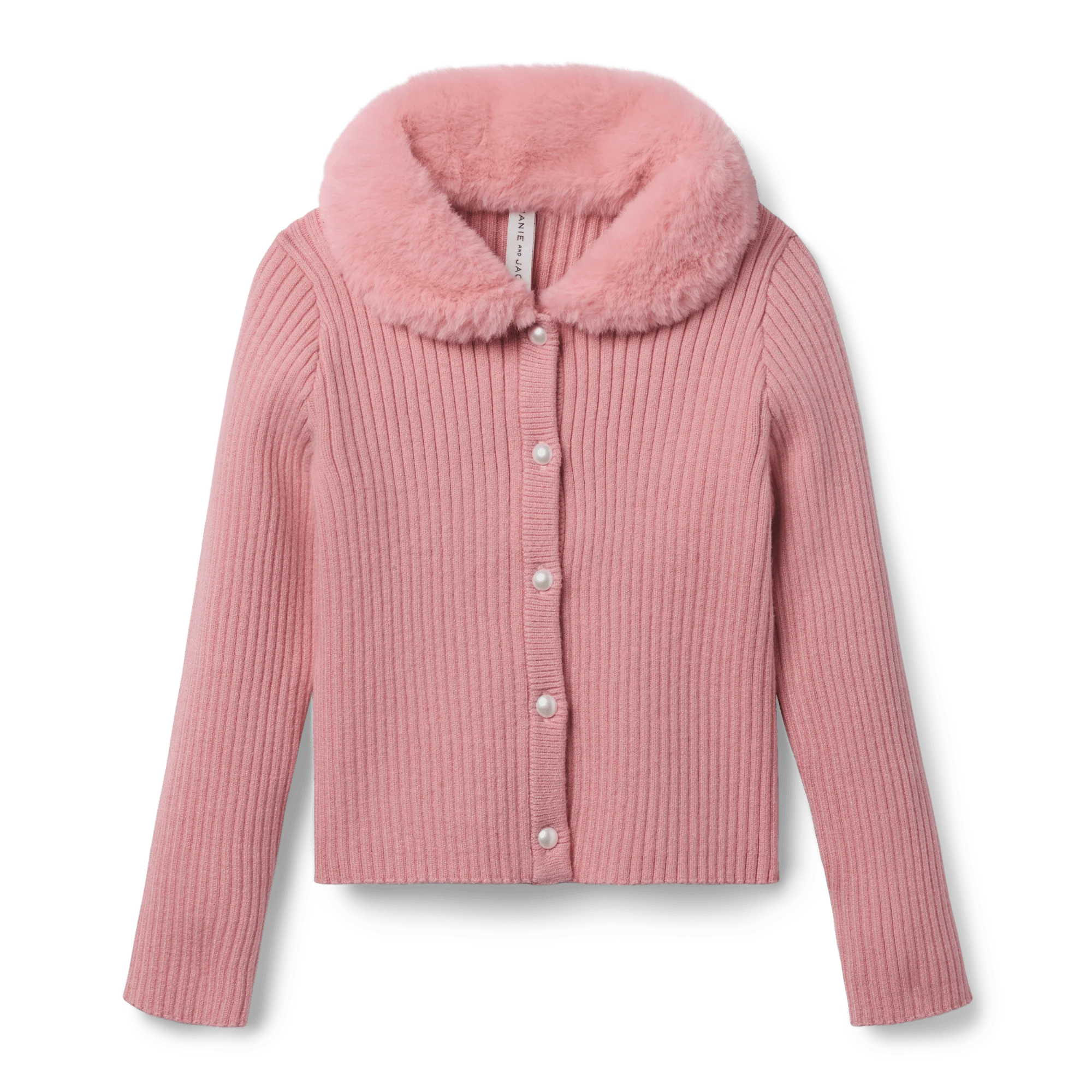American Girl® x Janie and Jack Rosy Ribbed Cardigan for Girls 4 American Girl® x Janie and Jack Rosy Ribbed Cardigan for Girls