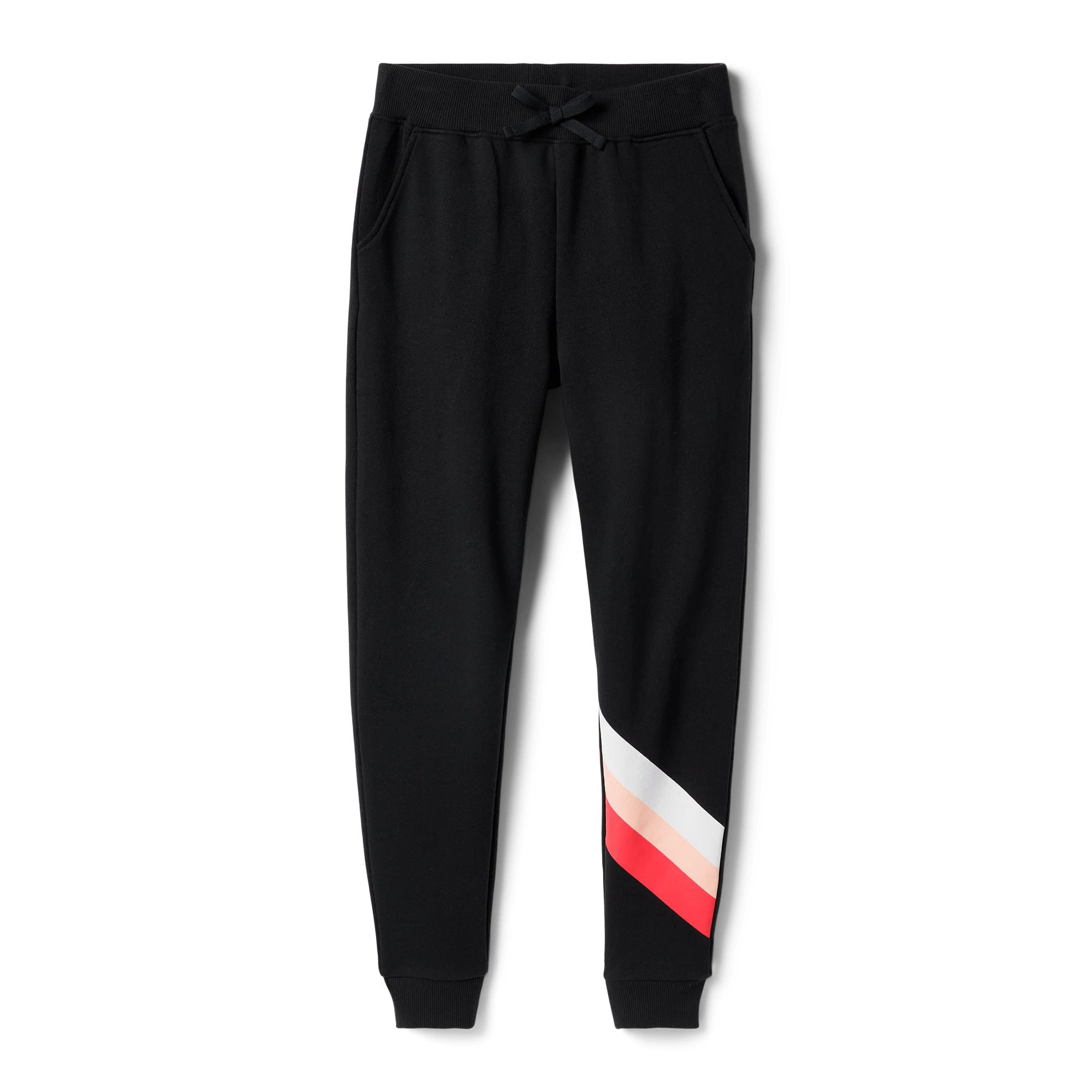 American Girl® x Janie and Jack: Maritza’s™ Black Striped Joggers for Girls