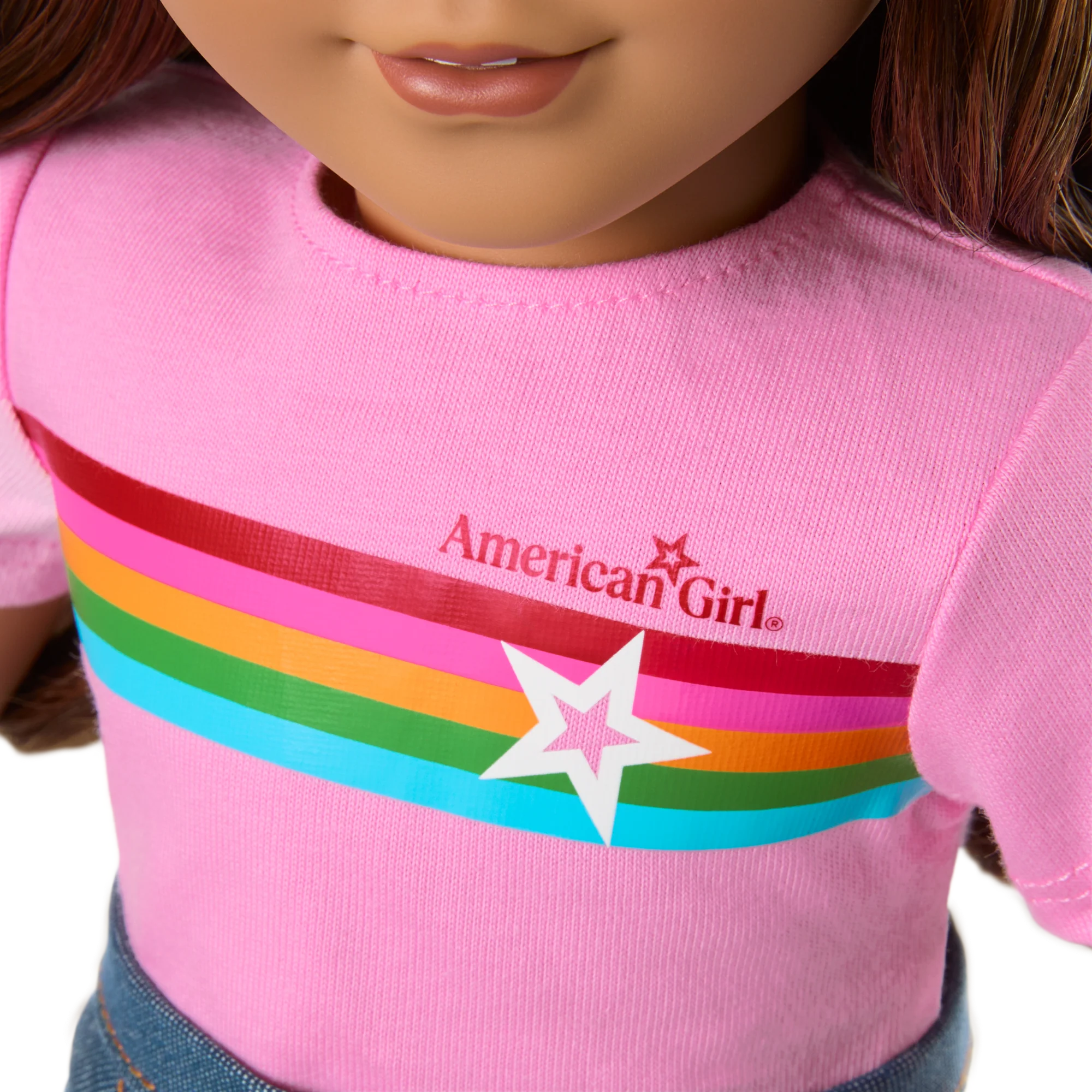 Truly Me™ 18-inch Doll #117 with wavy dark-brown hair