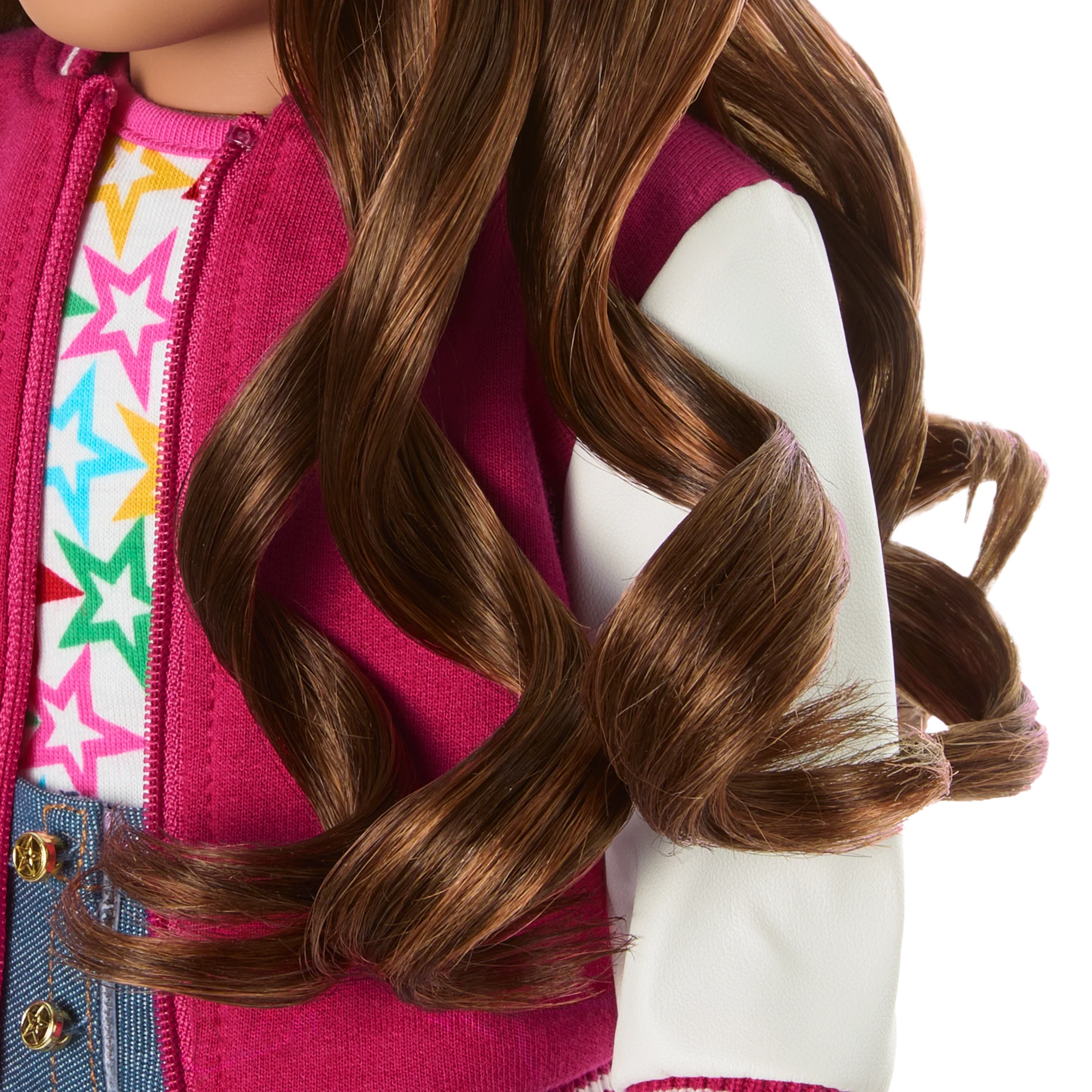 Truly Me™ 18-inch Doll #117 with wavy dark-brown hair