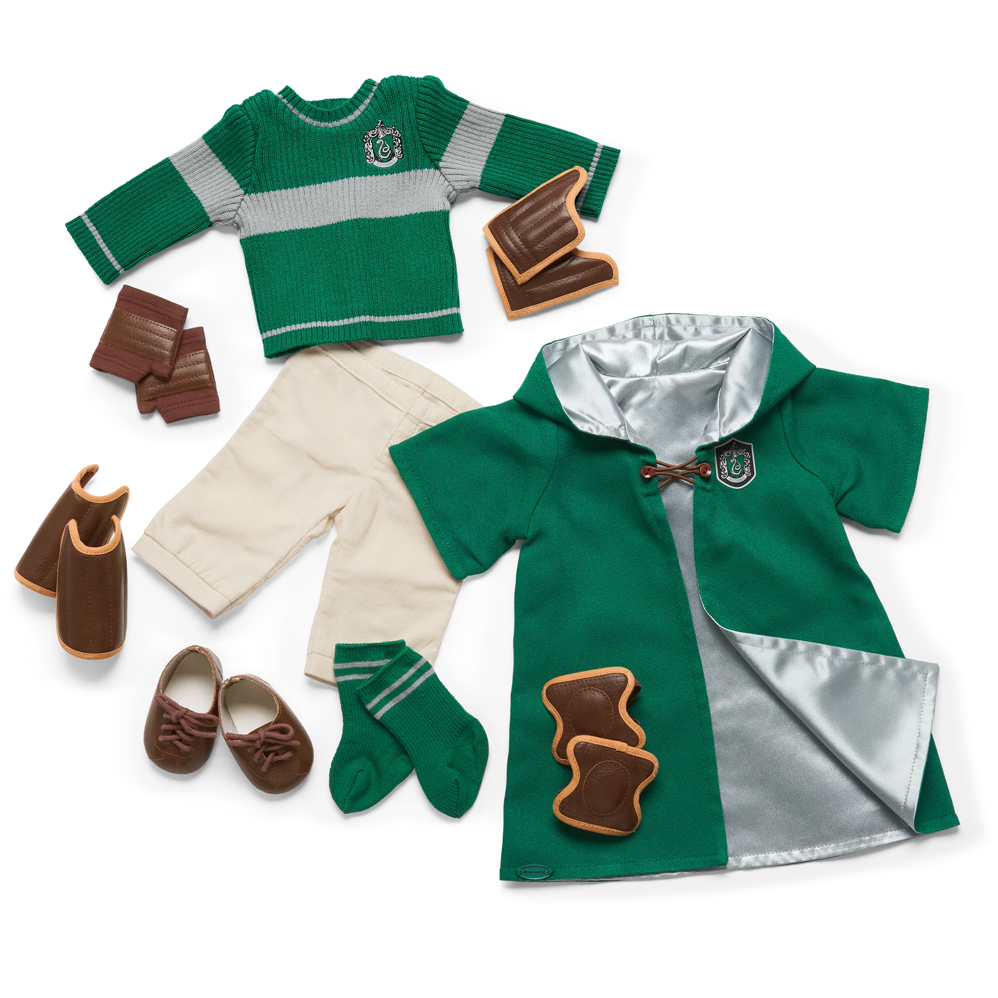 American Girl® Slytherin™ Quidditch™ Uniform for 18-inch Dolls
