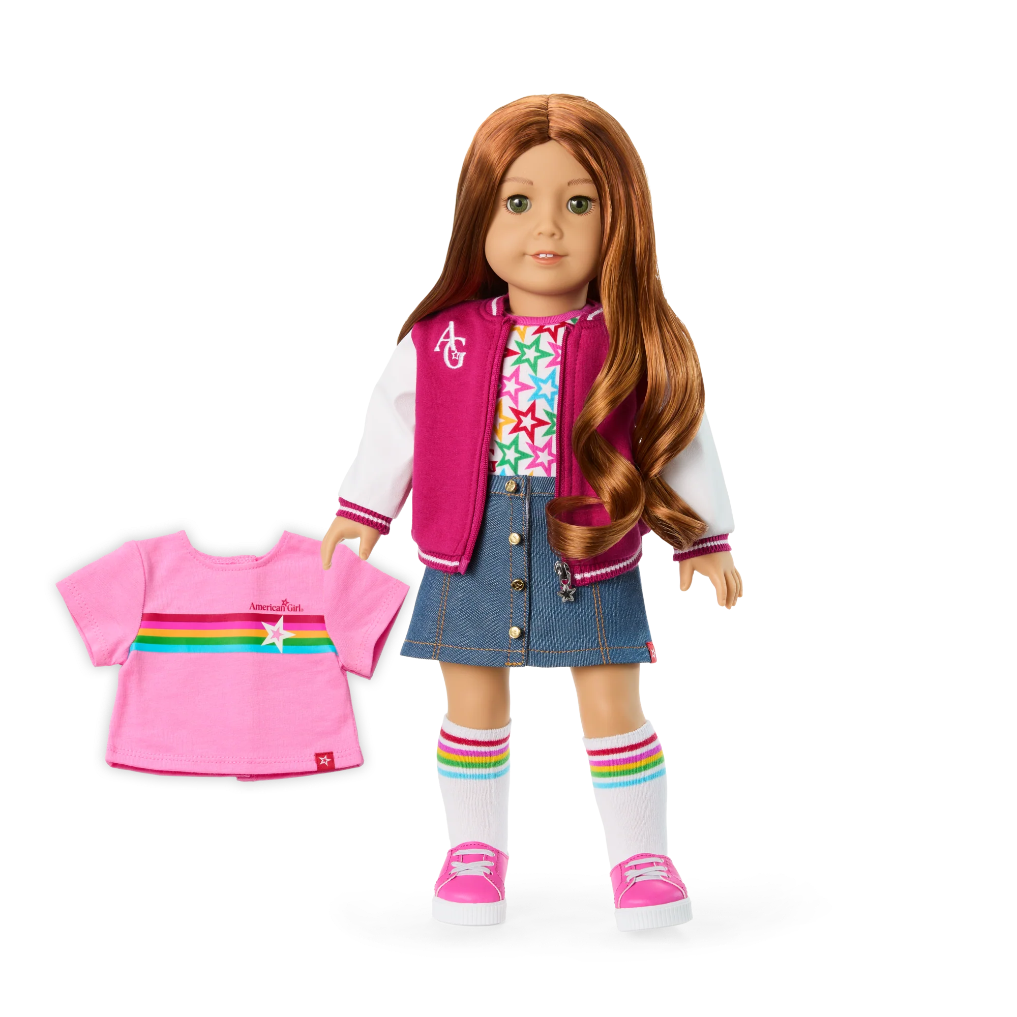 Truly Me™ 18-inch Doll #103 with wavy red hair