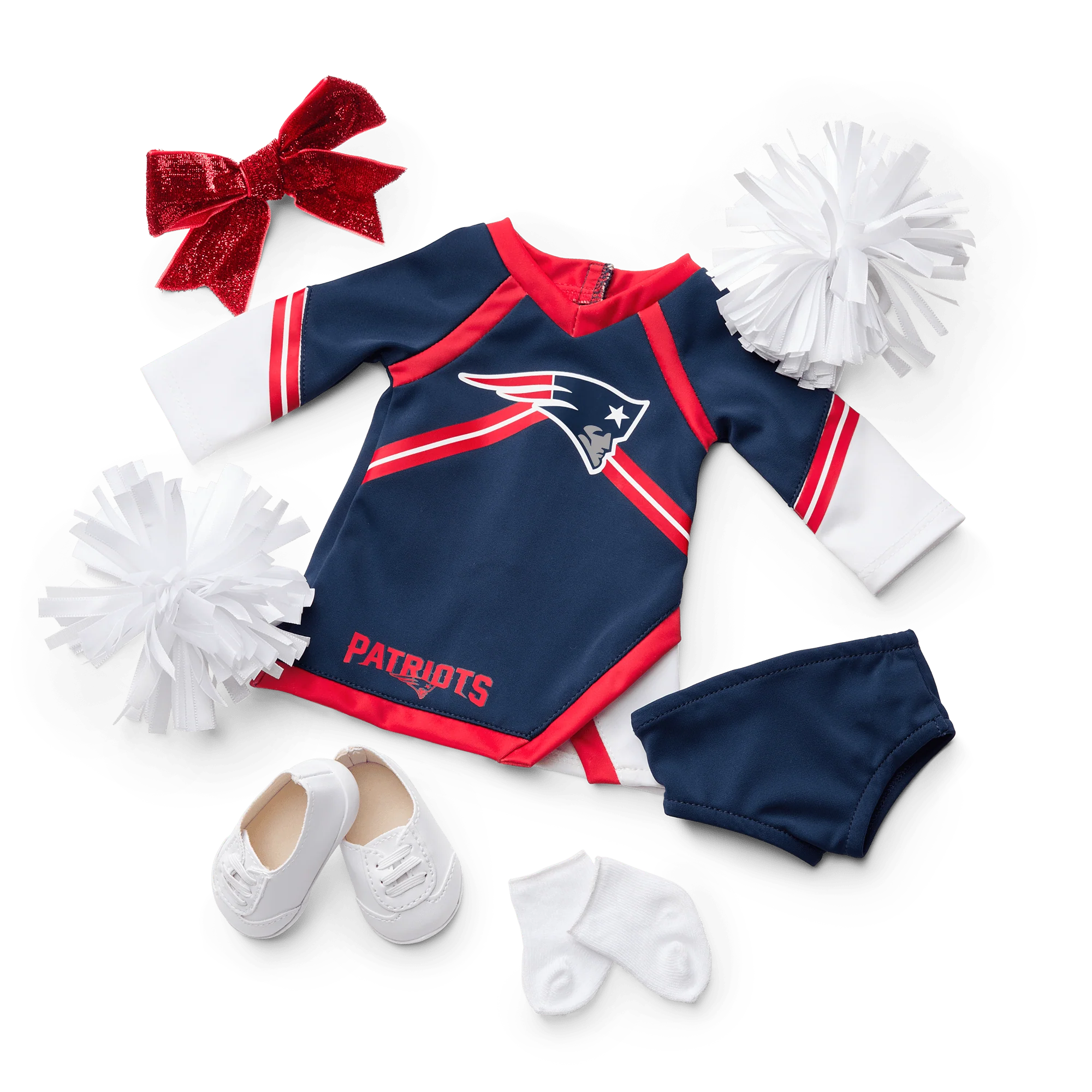 American Girl® x NFL New England Patriots Cheer Uniform for 18-inch Dolls