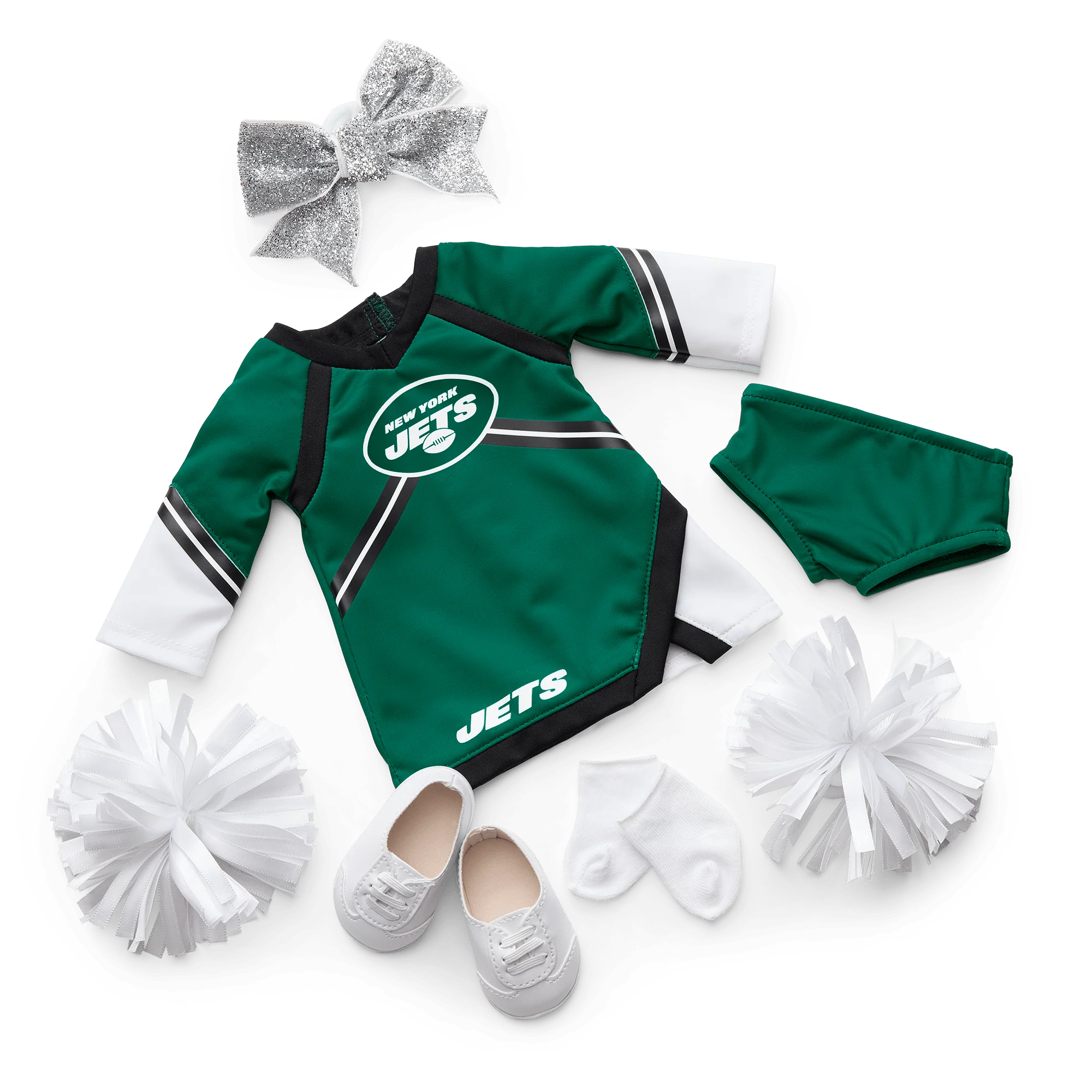 American Girl® x NFL New York Jets Cheer Uniform for 18-inch Dolls