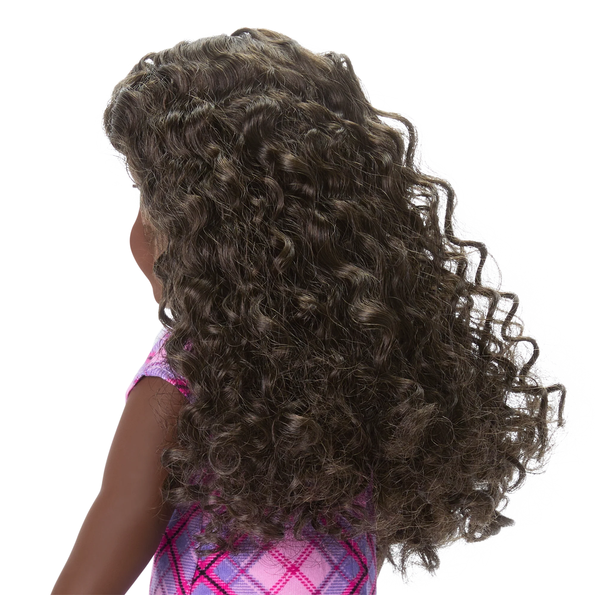 Truly Me™ 18-inch Doll #127 with curly dark-brown hair