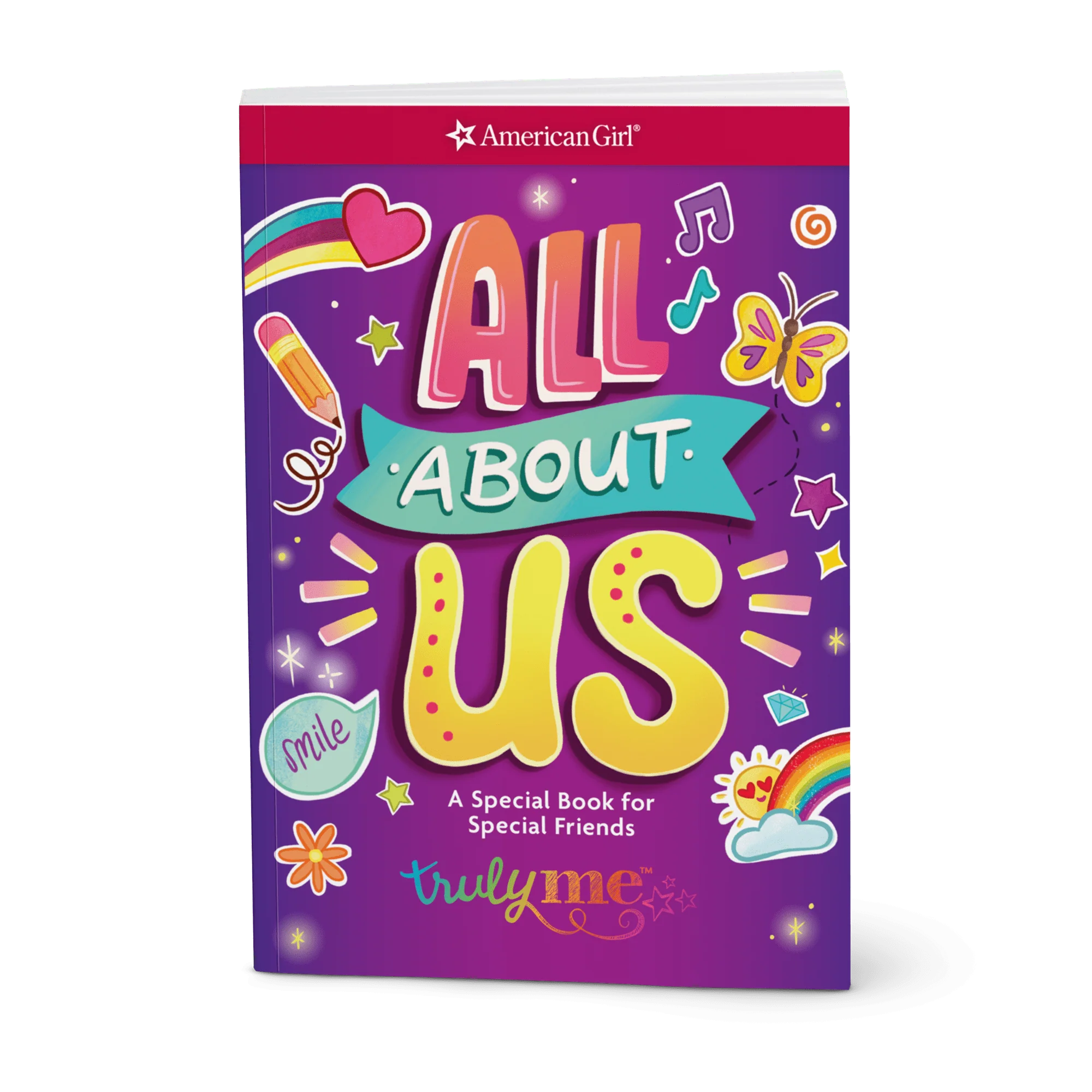 Truly Me™ 18-inch Doll #127 with curly dark-brown hair