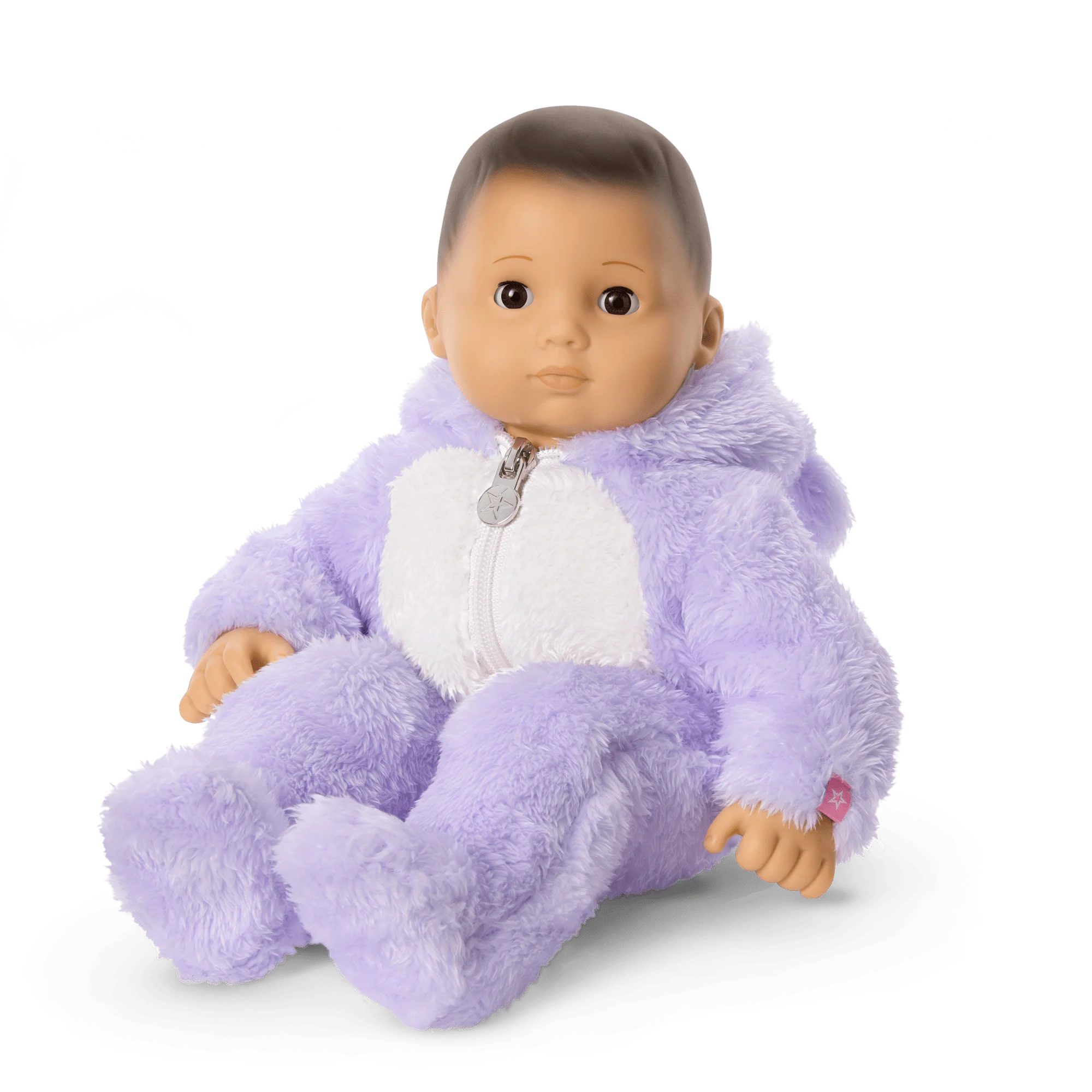 Lovable Lavender Bear One-Piece Outfit for Bitty Baby® Dolls