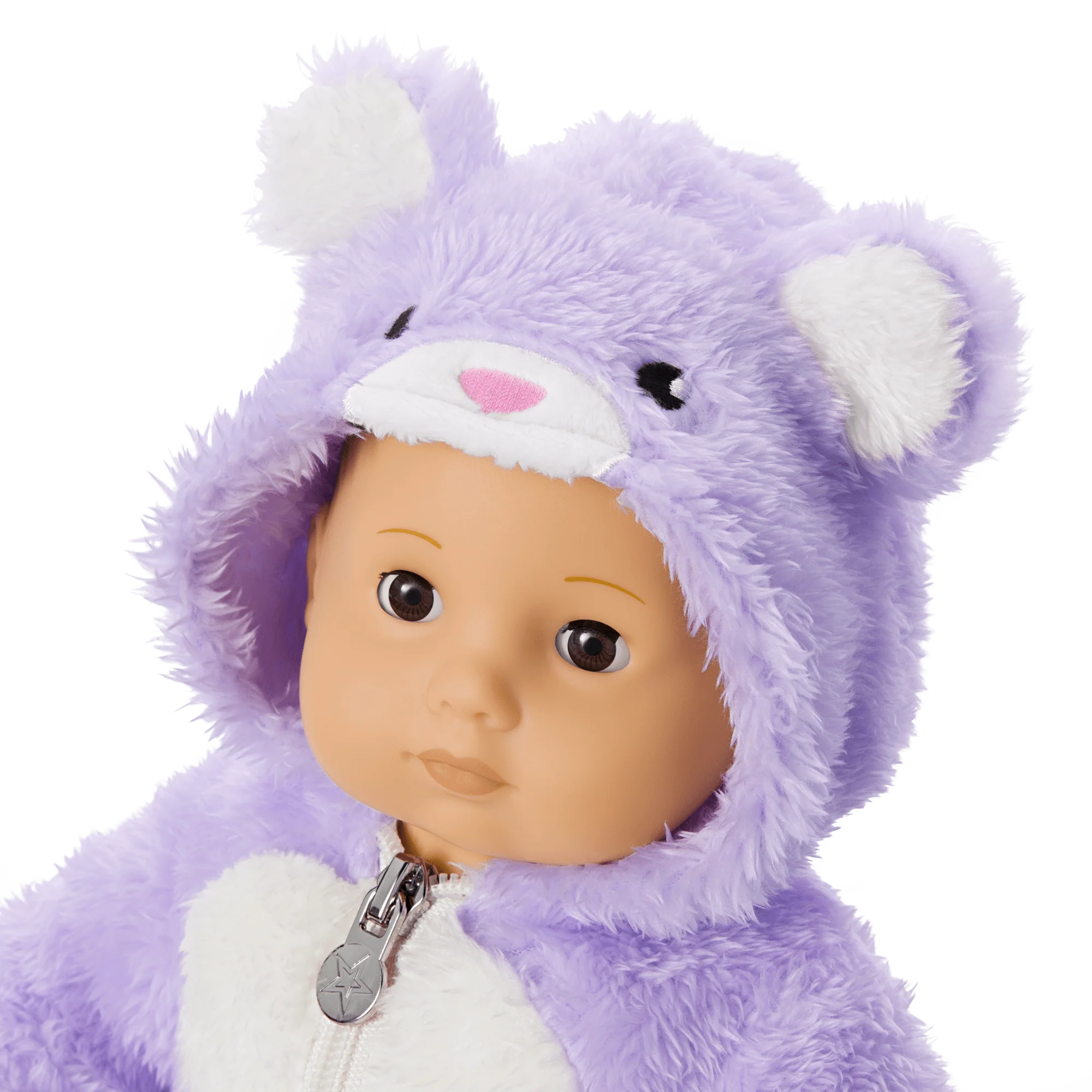 Lovable Lavender Bear One-Piece Outfit for Bitty Baby® Dolls