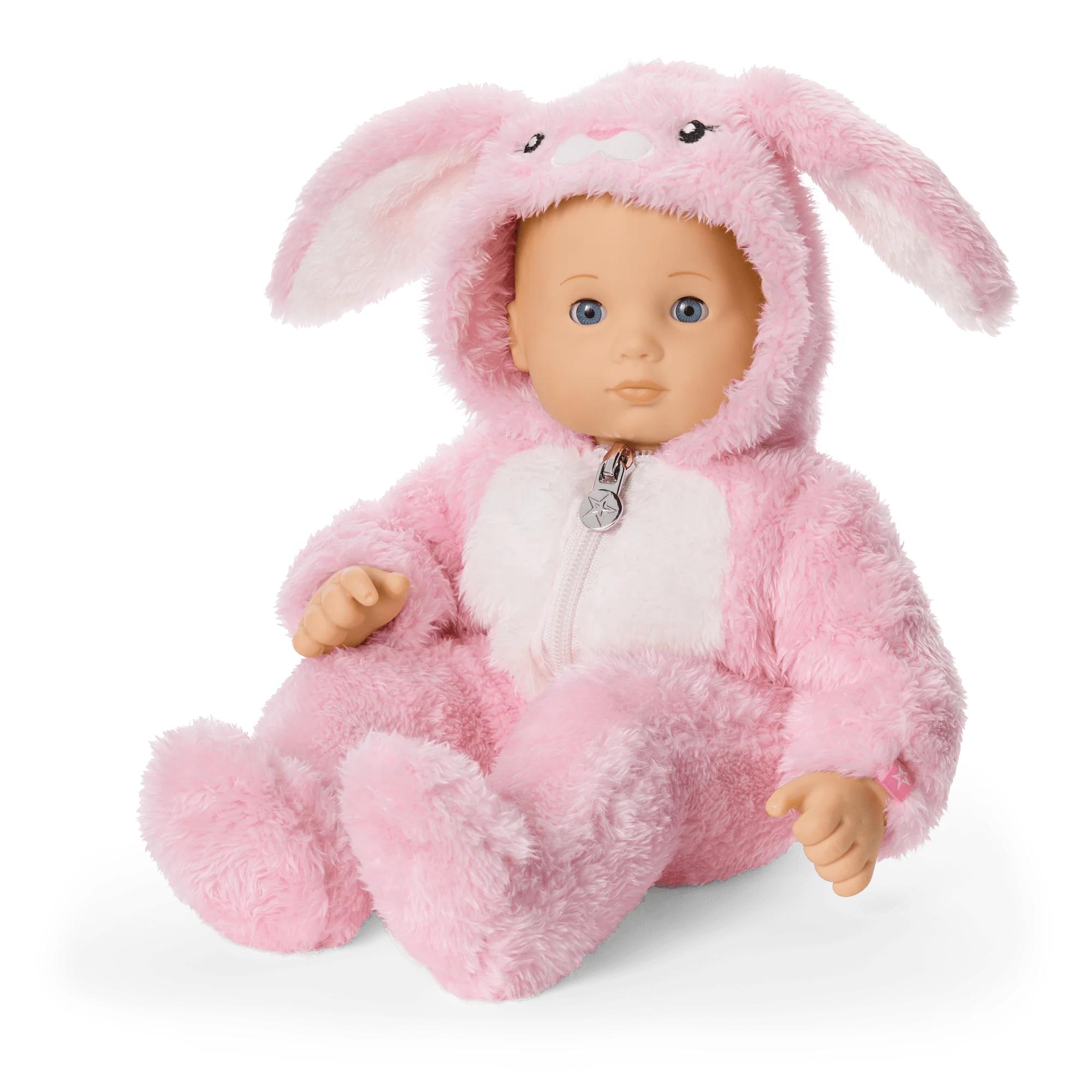 Playful Pink Bunny One-Piece Outfit for Bitty Baby® Dolls